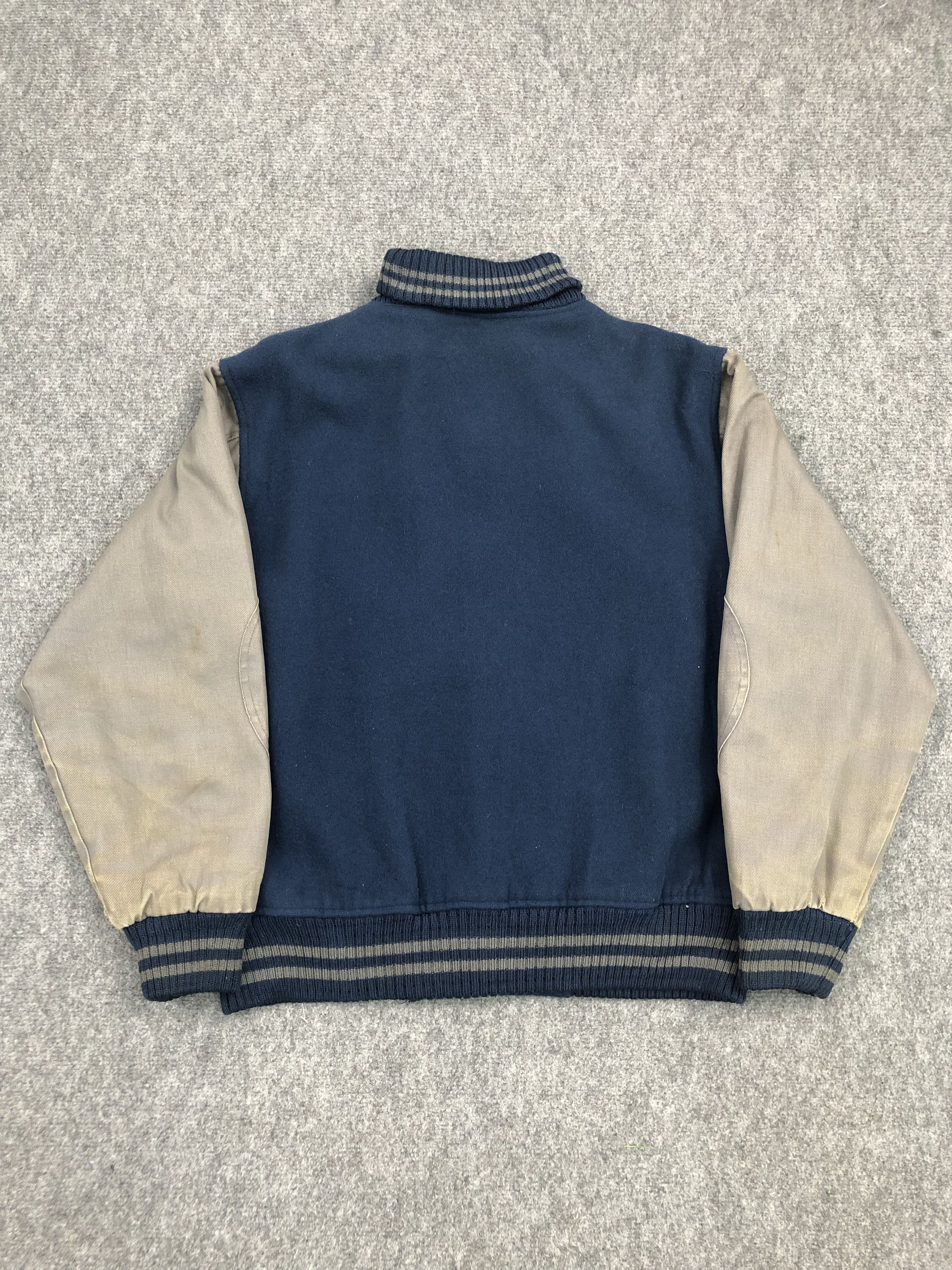 Japanese Brand Vintage Varsity Waterproof Marina Delrey Patchwork V0130 Size US M / EU 48-50 / 2 - 2 Thumbnail