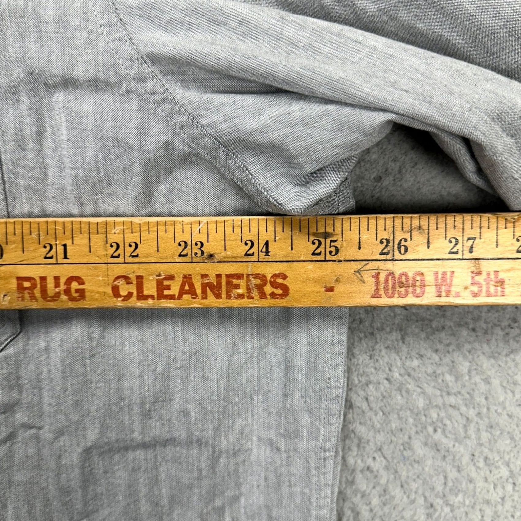 Banana Republic Banana Republic Mens Shirt XL Gray Button Down Long Sleeve Standard Pockets Size US XL / EU 56 / 4 - 7 Thumbnail