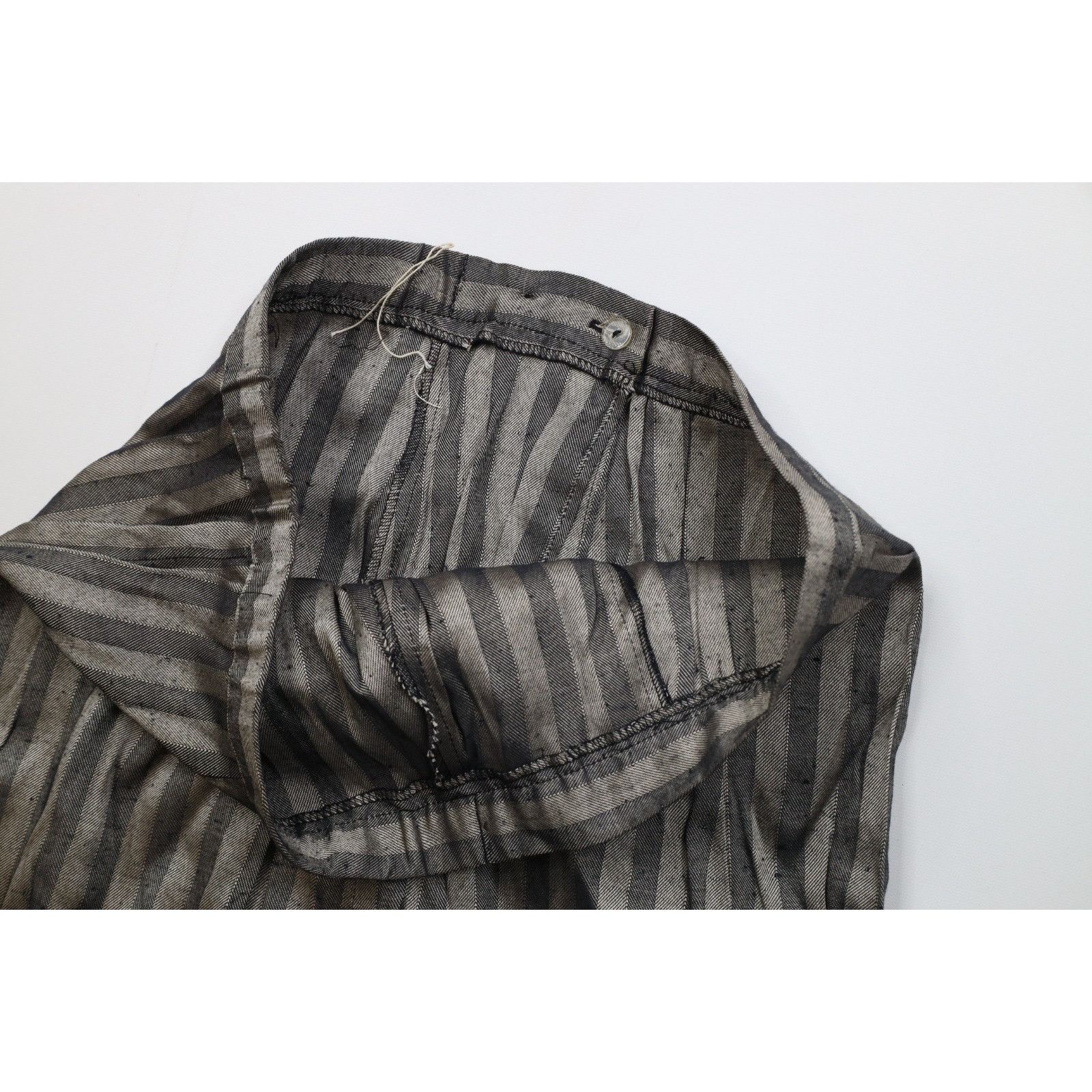 Vintage Deadstock Vintage 70s Rayon Gabardine Striped 2 Piece Suit Size 3XL / US 20-22 - 10 Thumbnail