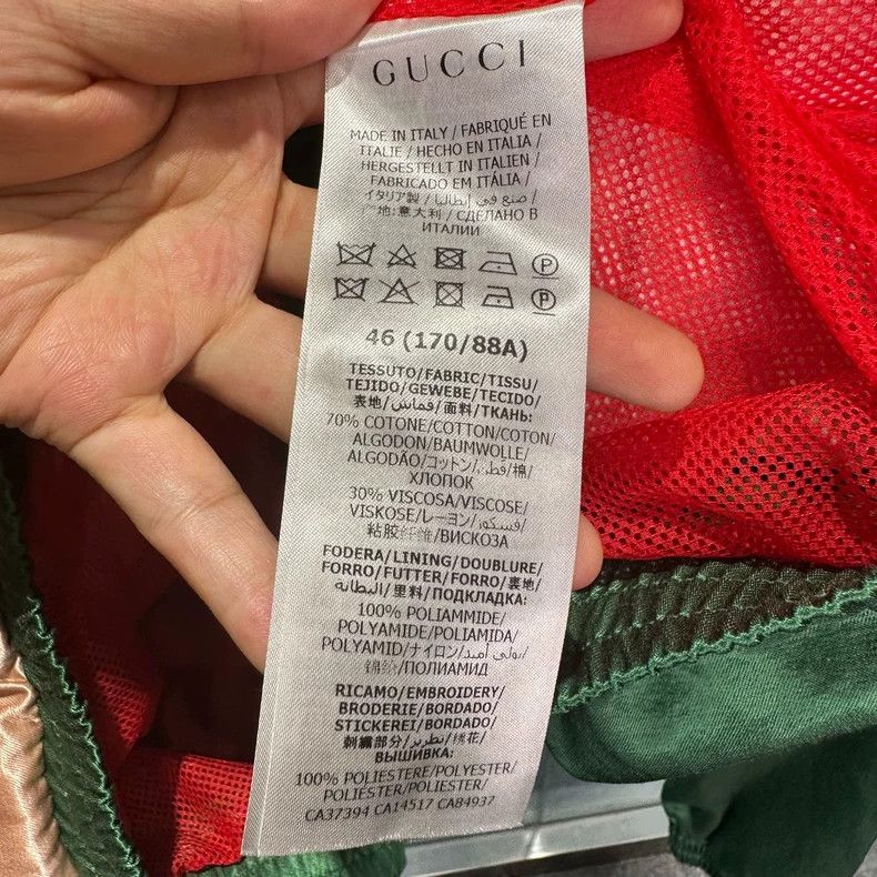 Gucci GucciEmbroidered logo pink and green jacket 2503-Nextarrow Size US S / EU 44-46 / 1 - 3 Thumbnail