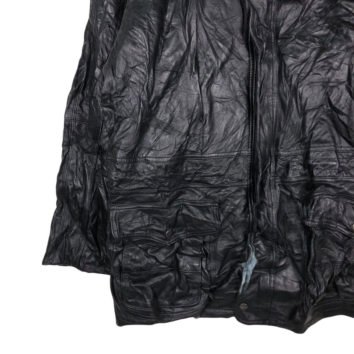 Japanese Brand 📌Vintage Biker Genuine Leather Jacket Vernon Issey Miyake Size US L / EU 52-54 / 3 - 5 Thumbnail