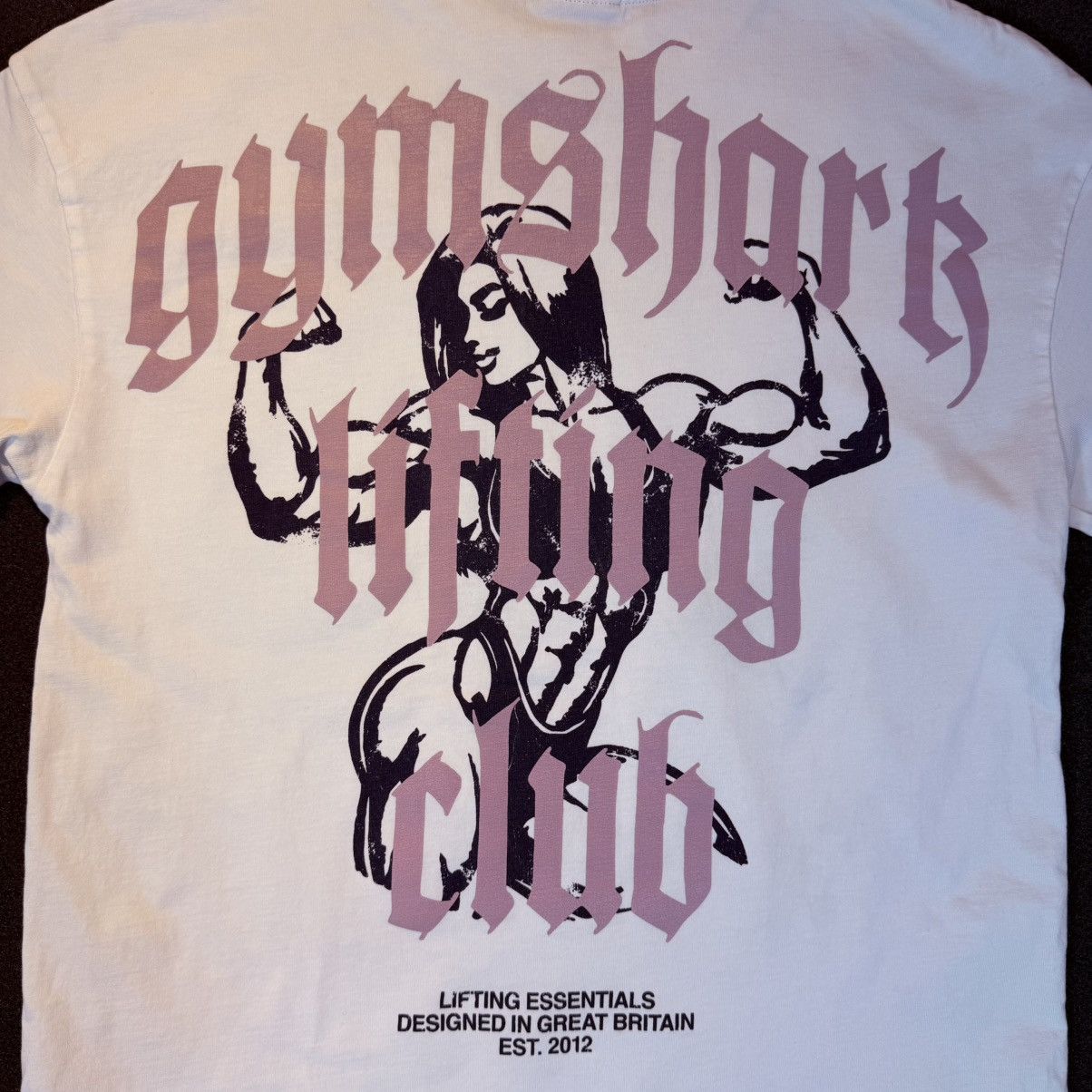 Gymshark Women’s White Gym Shark Lifting Club T-Shirt size Small Size S / US 4 / IT 40 - 2 Thumbnail