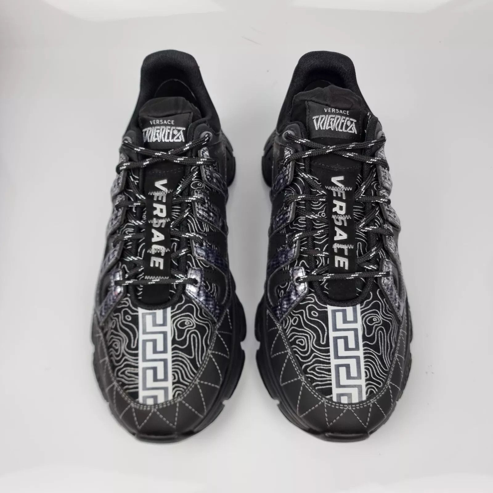 Versace Versace Trigreca Black Sneakers New Size US 7 / EU 40 - 6 Thumbnail