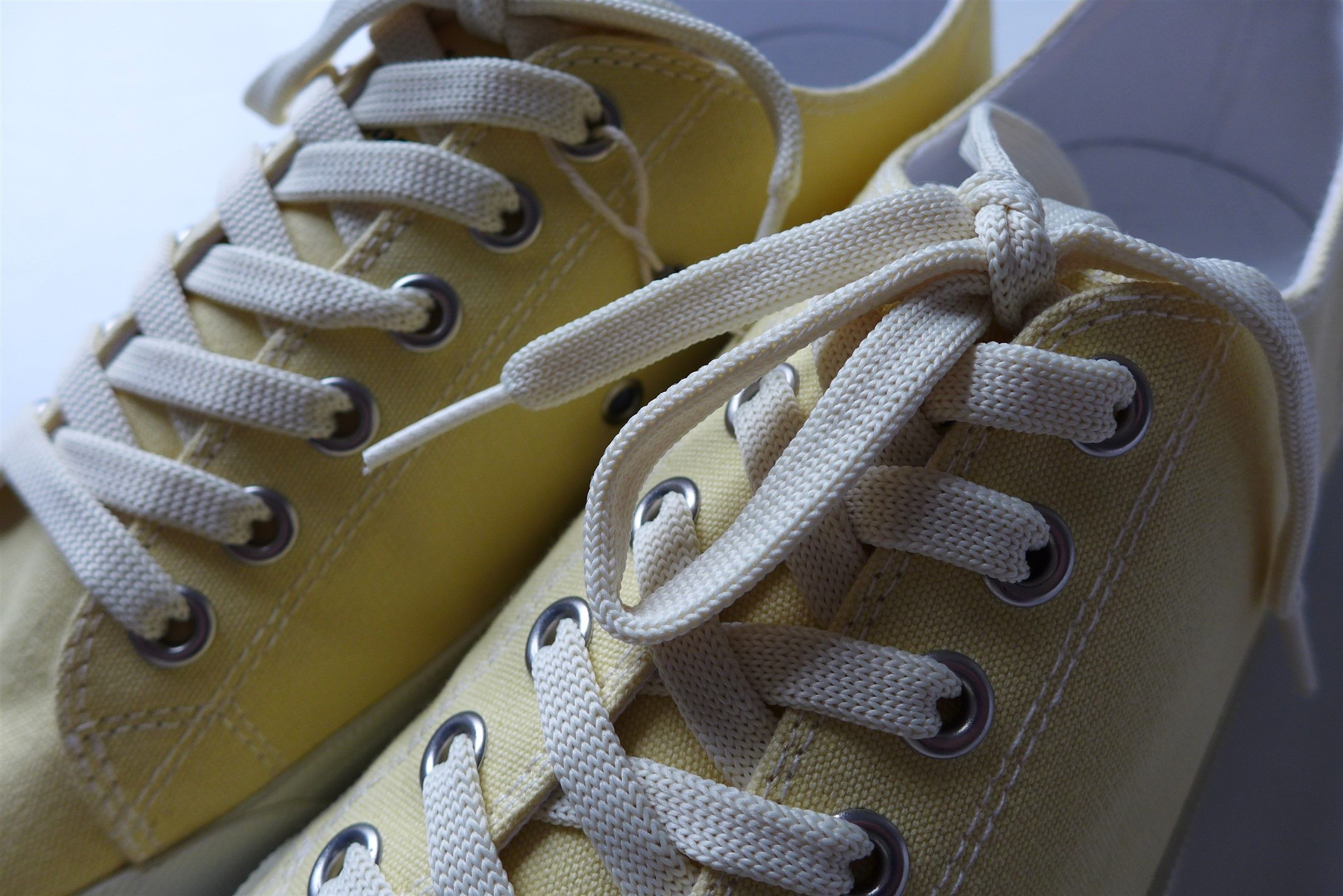 Maison Margiela Margiela Tabi Low Sneakers - Yellow Cotton Canvas Size US 8 / EU 41 - 4 Thumbnail