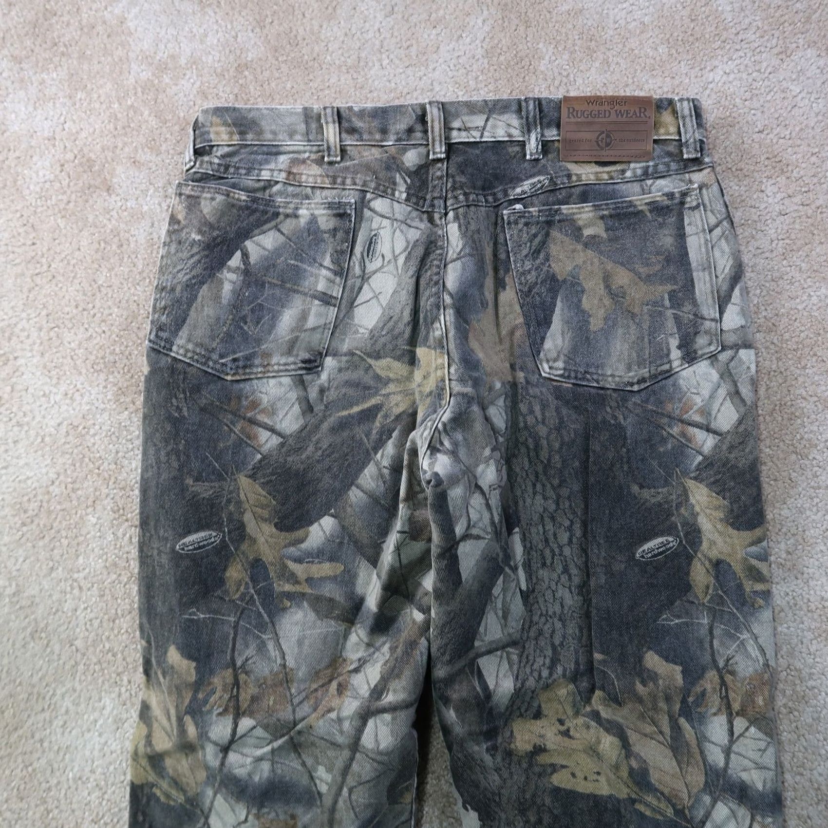 Wrangler VINTAGE Wrangler Jeans ProGear Real Tree Hardwoods Camo Men's 34x29 Jeans Size US 34 / EU 50 - 5 Thumbnail