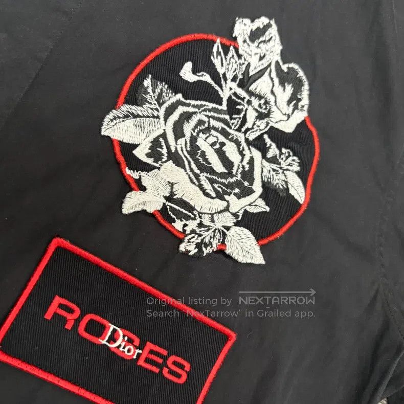 Dior Dior size 37 Black Rose Motif Short-Sleeve Shirt Size US XS / EU 42 / 0 - 3 Thumbnail