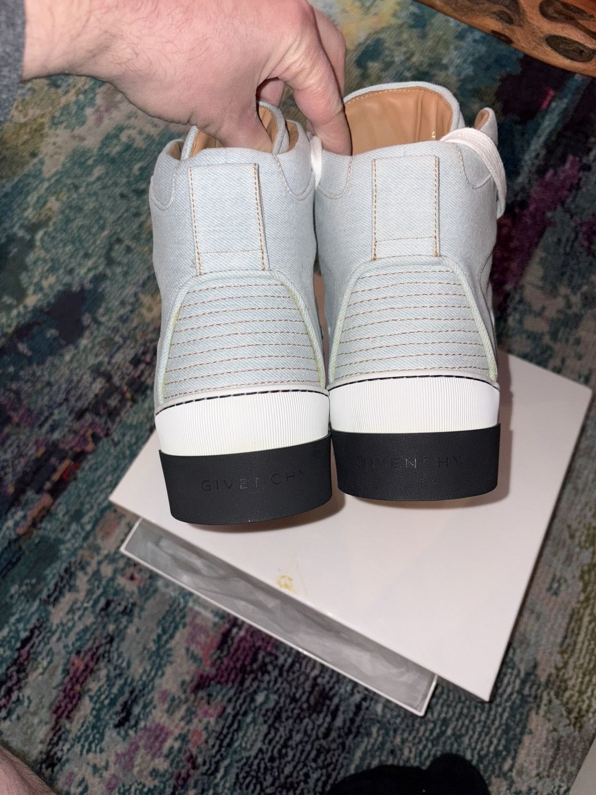 Givenchy 2016 DS GIVENCHY DENIM TYSON SNEAKERS Size US 13 / EU 46 - 6 Thumbnail