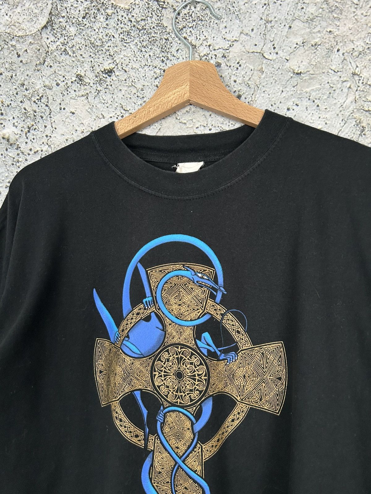 Vintage Vintage Dragon Japanese 90s Graphic Tee Streetwear Hype Size US XL / EU 56 / 4 - 3 Thumbnail