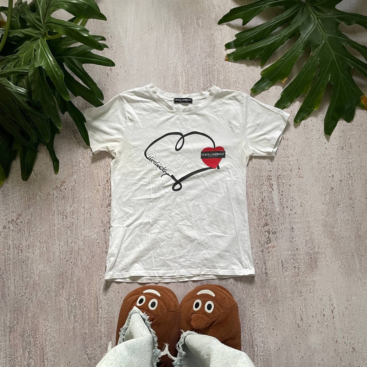 Dolce & Gabbana × Seditionaries × Vintage VINTAGE Y2K DOLCE & GABBANA HYPE RARE HEART T SHIRT Size M / US 6-8 / IT 42-44 - 1 Thumbnail