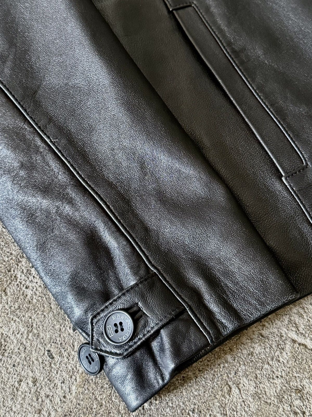 Balenciaga Balenciaga - 1997 -Nicolas Ghesquière -Zip Up Leather Jacket Size US L / EU 52-54 / 3 - 5 Thumbnail