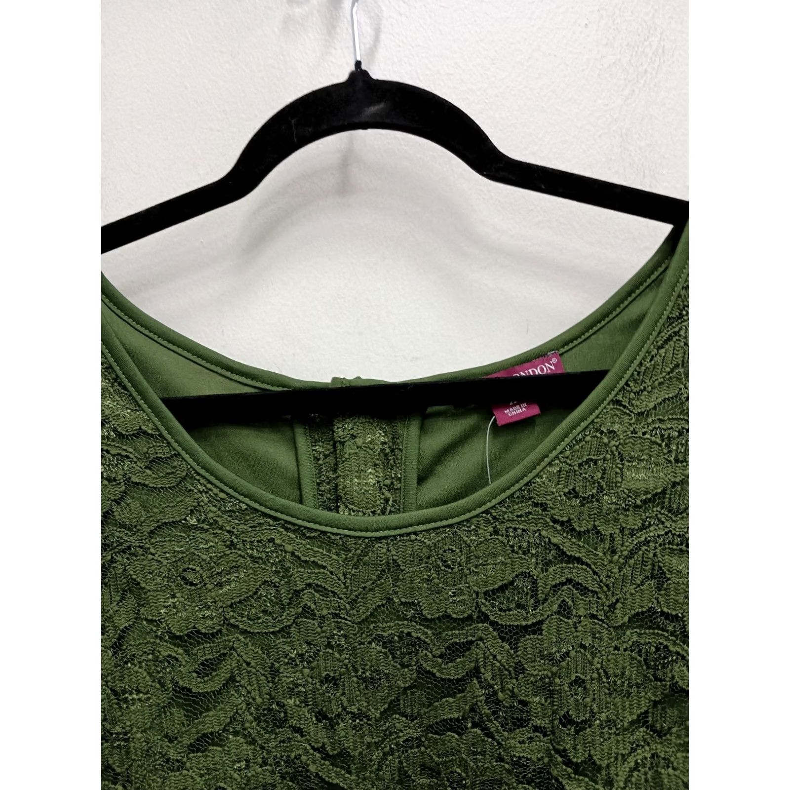 Vintage Jessica London Top Size 22 Green Lace Peplum Romantic Garden Fairy Womens Size 3XL / US 20-22 - 2 Thumbnail