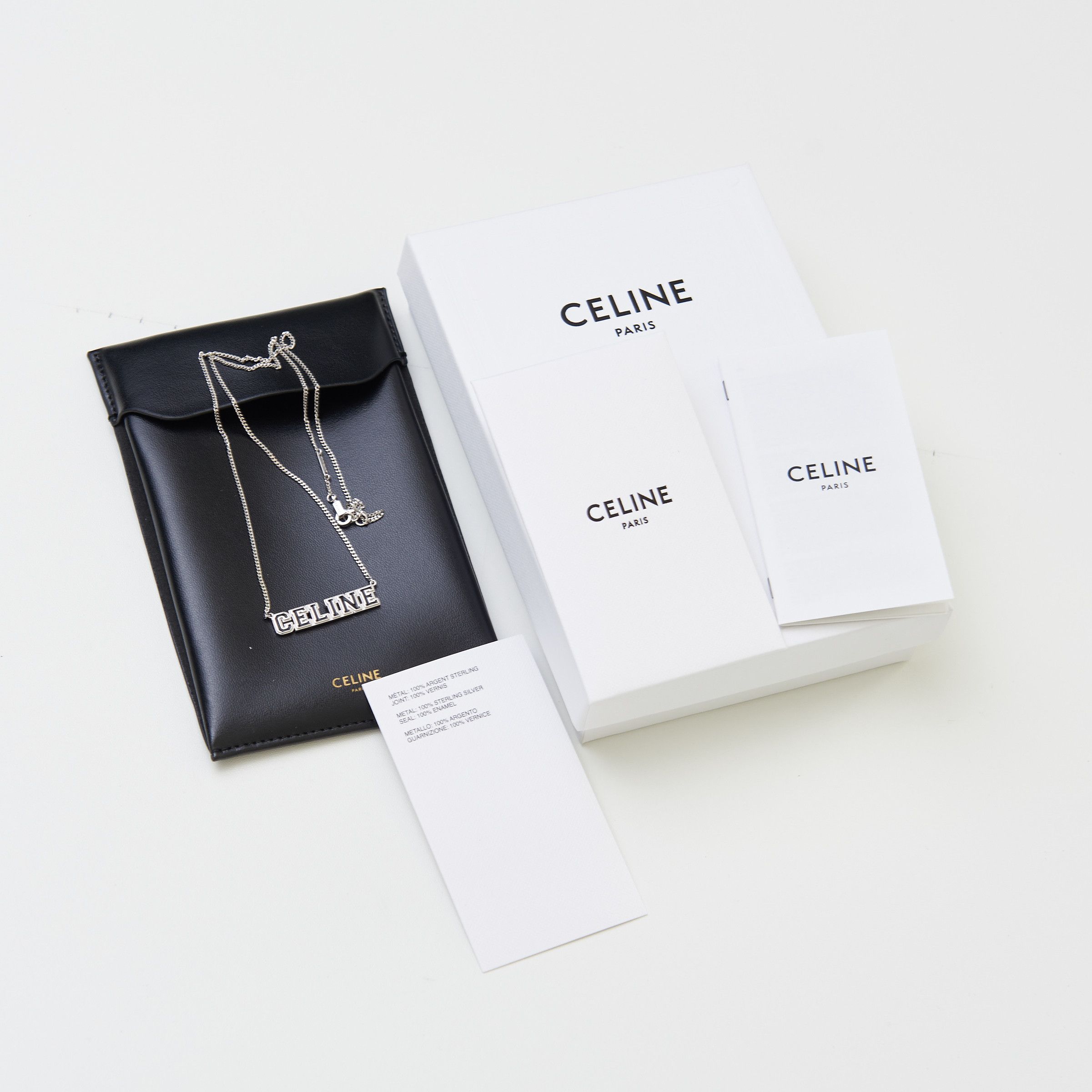 Celine Université Necklace In Sterling Silver With Rhodium Finish Size ONE SIZE - 6 Thumbnail