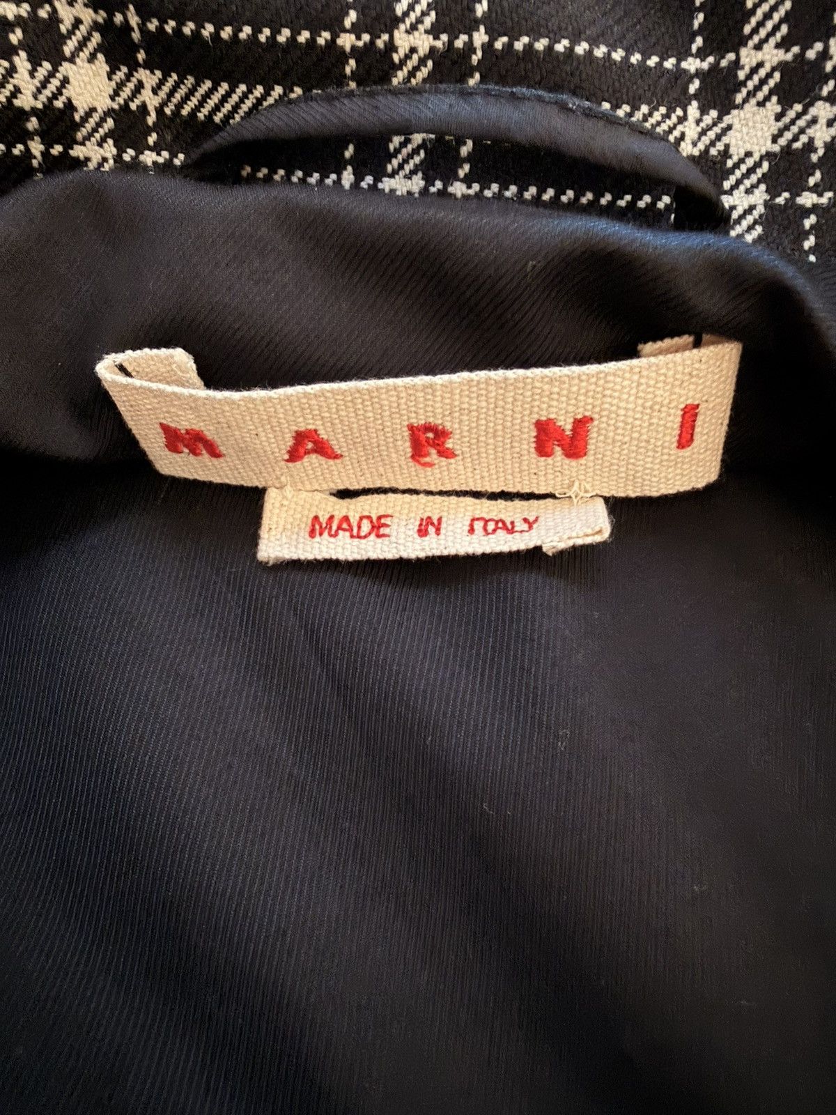 Marni MARNI PLAID ZIP WOOL JACKET Size US L / EU 52-54 / 3 - 3 Thumbnail