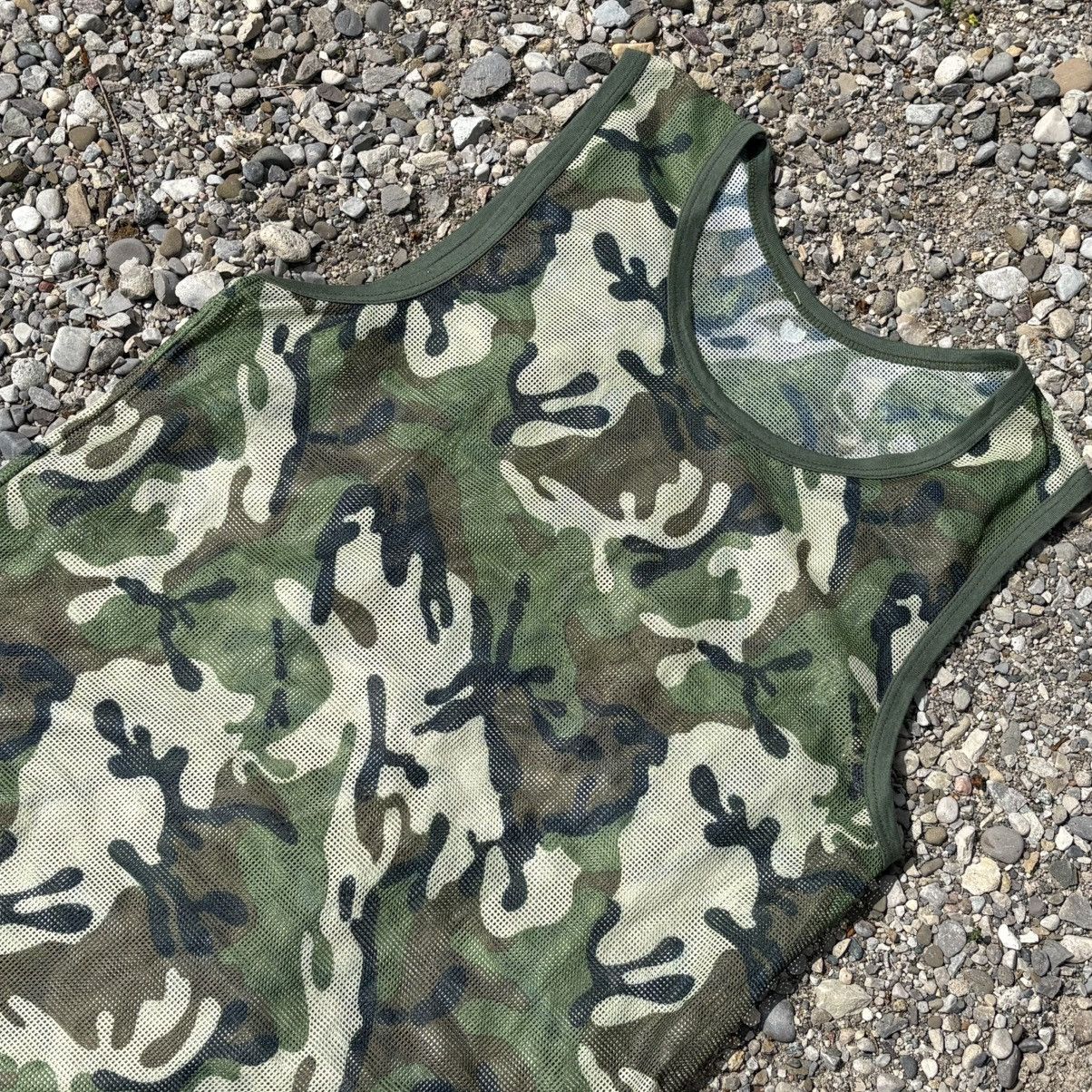 Kapital Vintage military camo mesh tank top Size US L / EU 52-54 / 3 - 2 Thumbnail