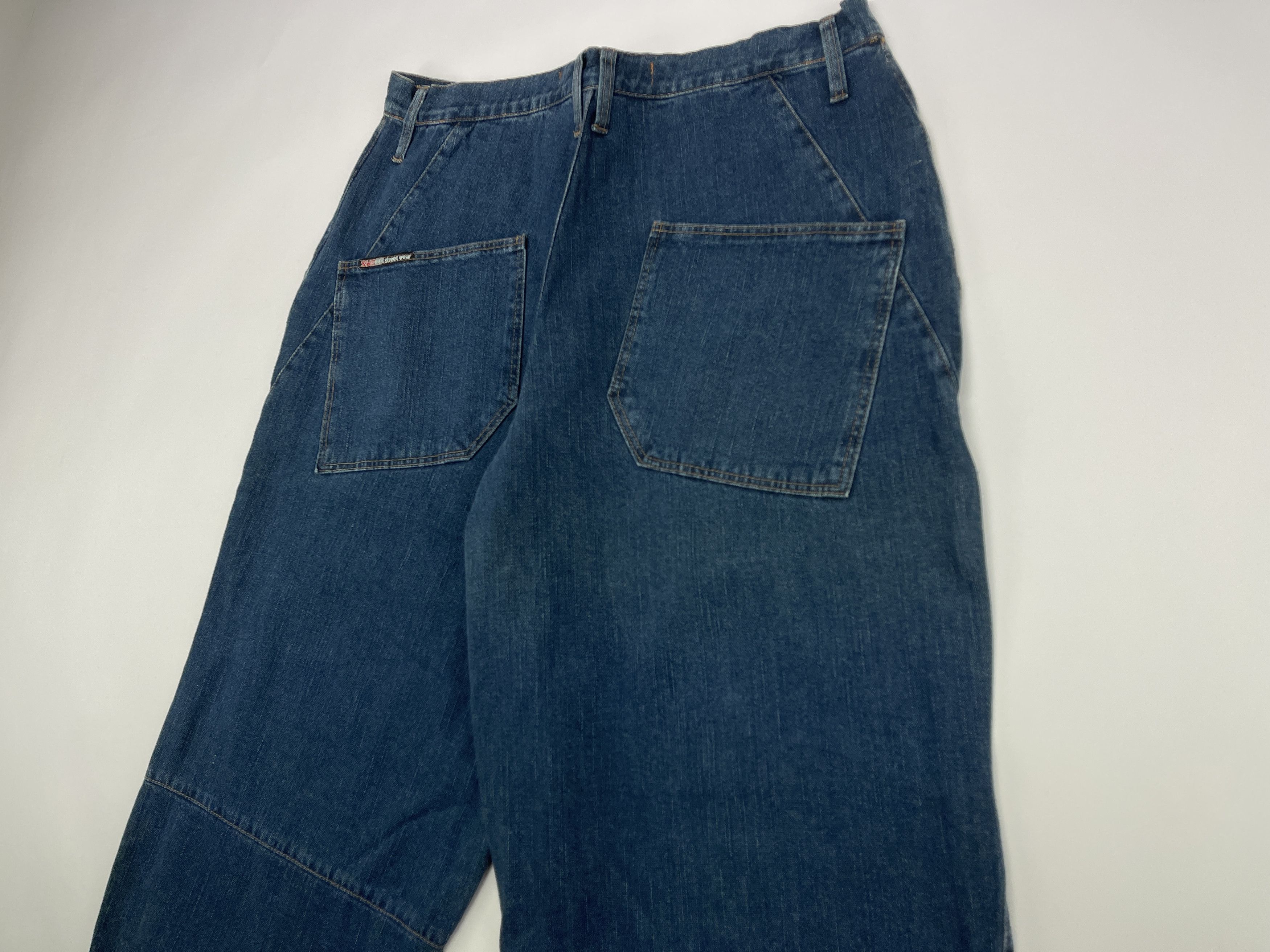 Vintage SWG jeans, blue Street War Gear vintage baggy hip hop 90s 34 Size US 34 / EU 50 - 5 Thumbnail