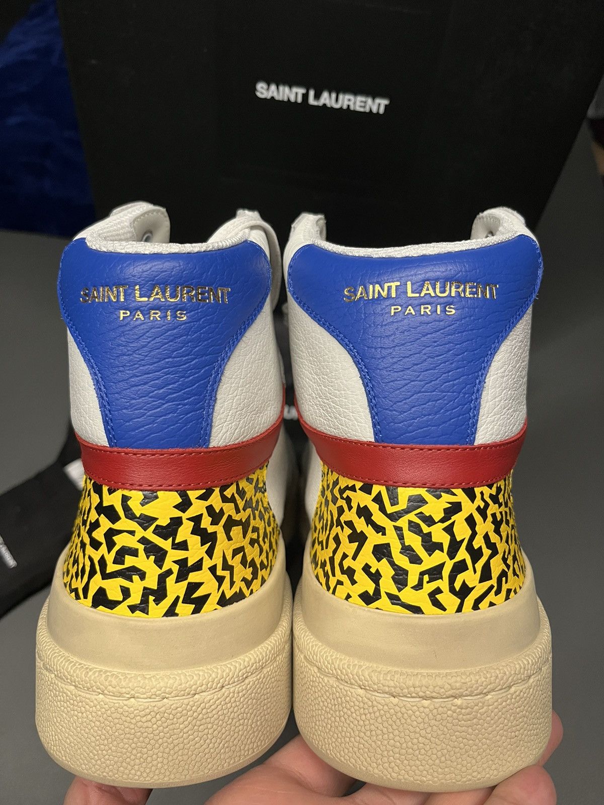 Saint Laurent Paris Super Runway Brand New Saint Laurent High Top Sneaker Size US 9 / EU 42 - 1 Thumbnail