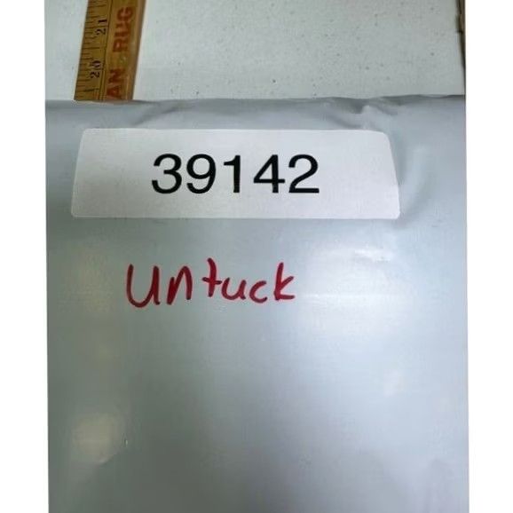 UNTUCKit UNTUCKit Shirt Button Up Mens 2XL Grey Slim Fit Long Sleeve Window Pane Check Size US XXL / EU 58 / 5 - 8 Thumbnail