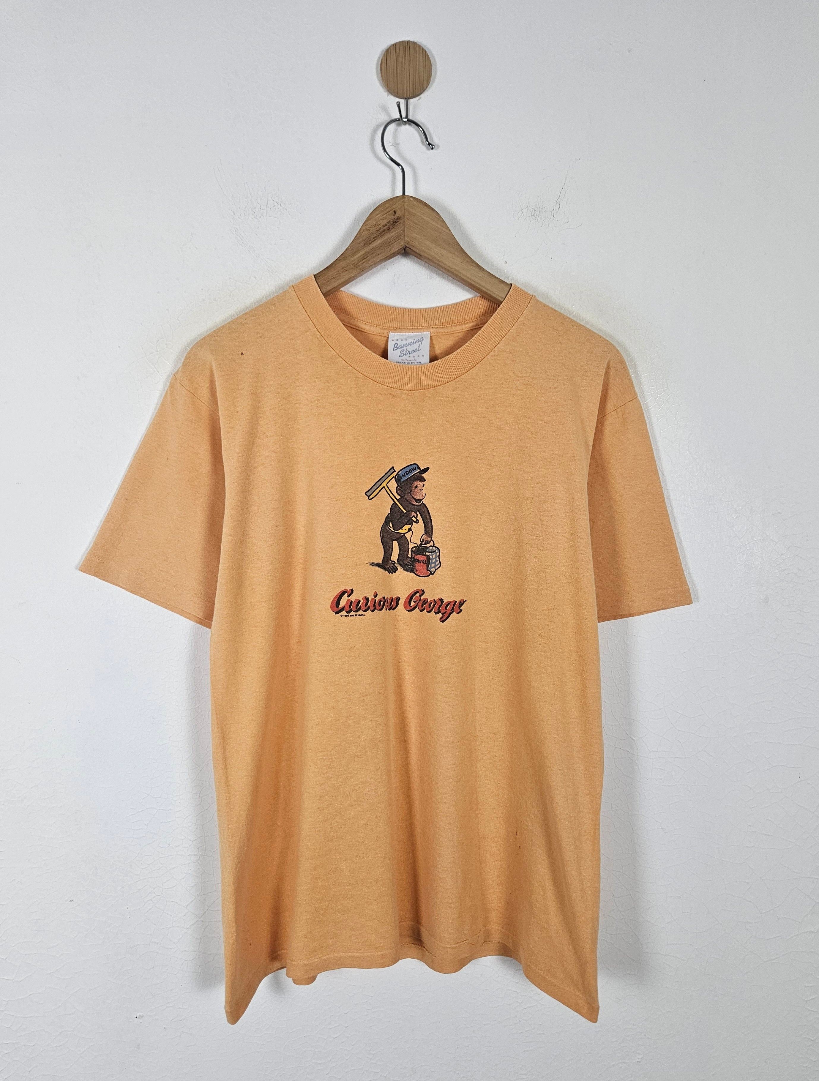 Vintage Vintage Curious George 90s American TV Kids Show shirt Size US M / EU 48-50 / 2 - 1 Thumbnail