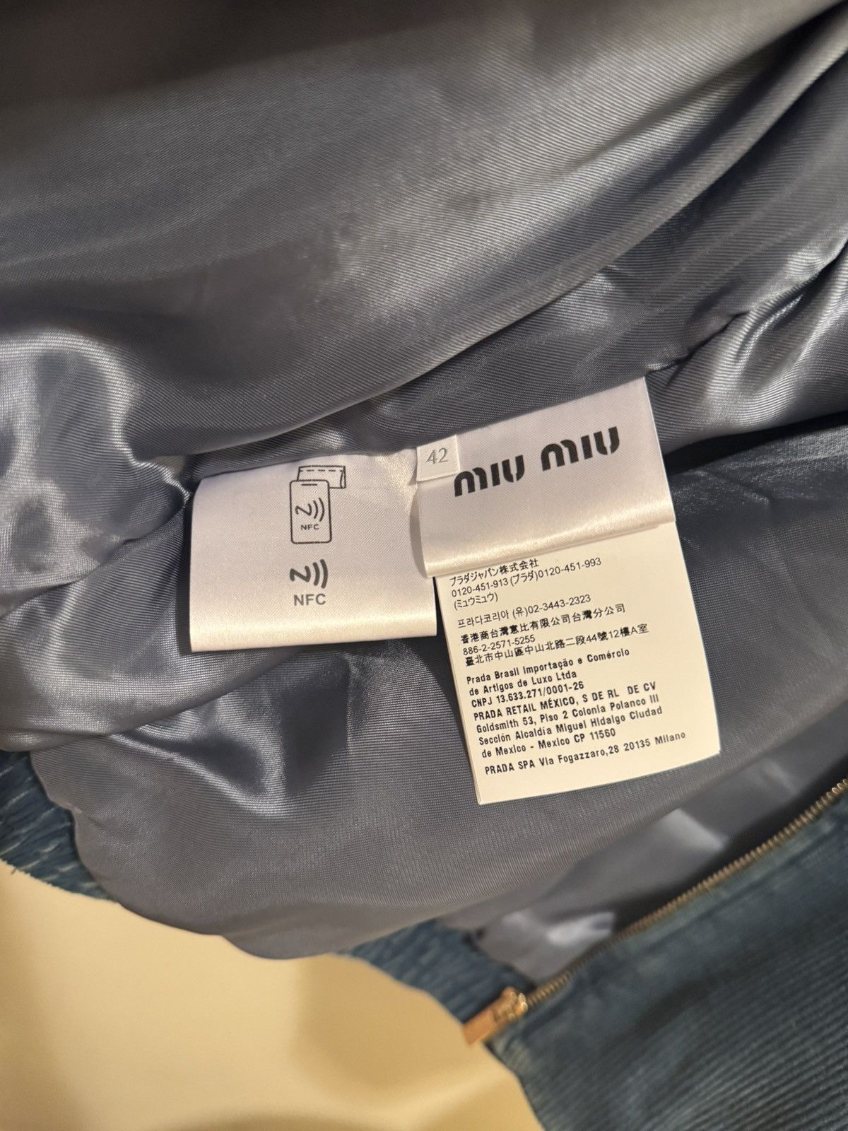 Miu Miu Miu Miu Denim Corduroy Bomber Jacket Size M / US 6-8 / IT 42-44 - 7 Thumbnail