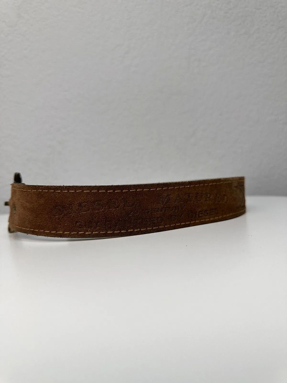 Diesel Vintage Diesel Leather Belt Hysteric Glamour Y2k Japan Size ONE SIZE - 4 Thumbnail