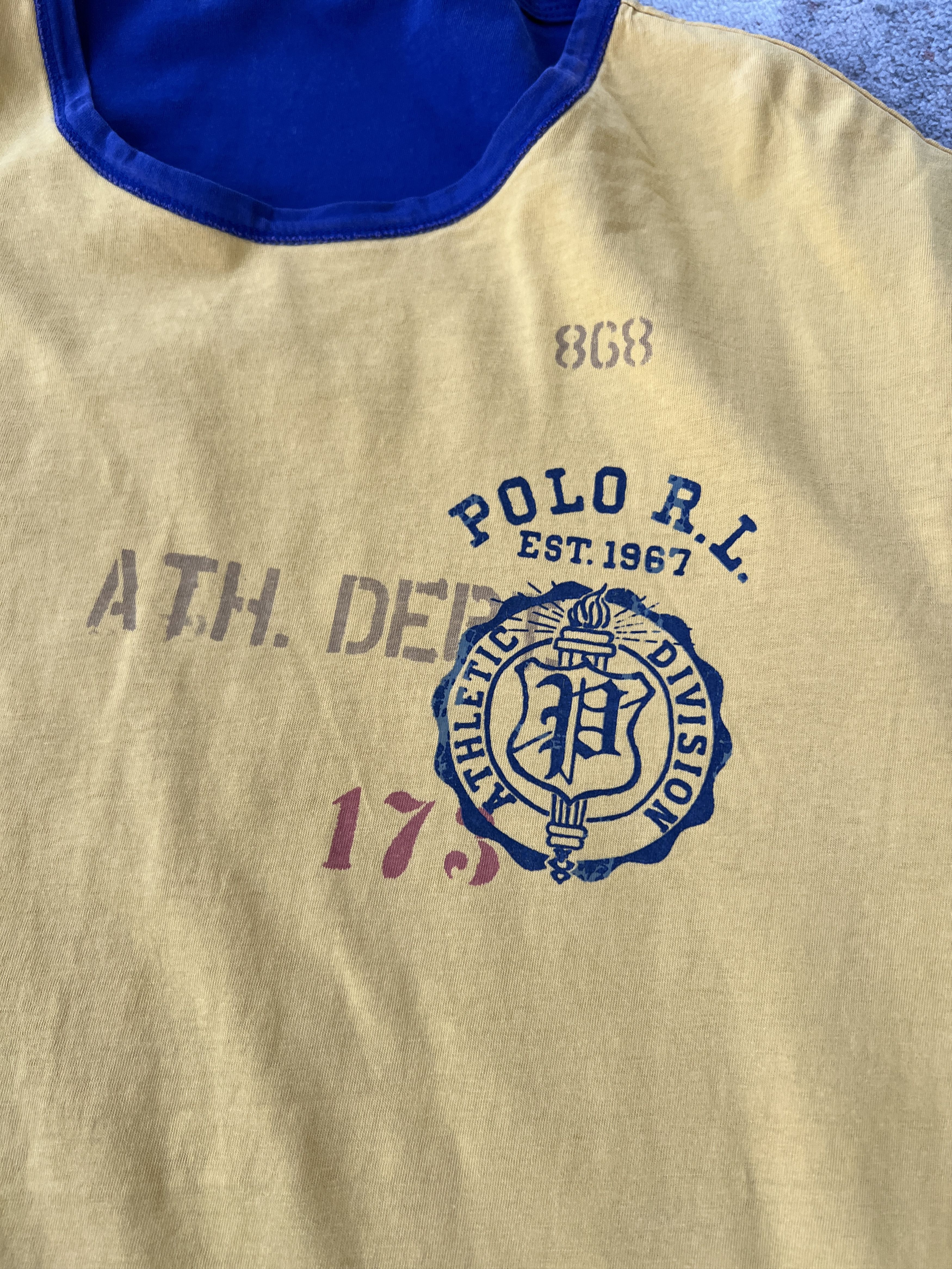 Polo Ralph Lauren Polo Ralph Lauren Bull Dog Champs Reversible Tee Size US XXL / EU 58 / 5 - 5 Thumbnail