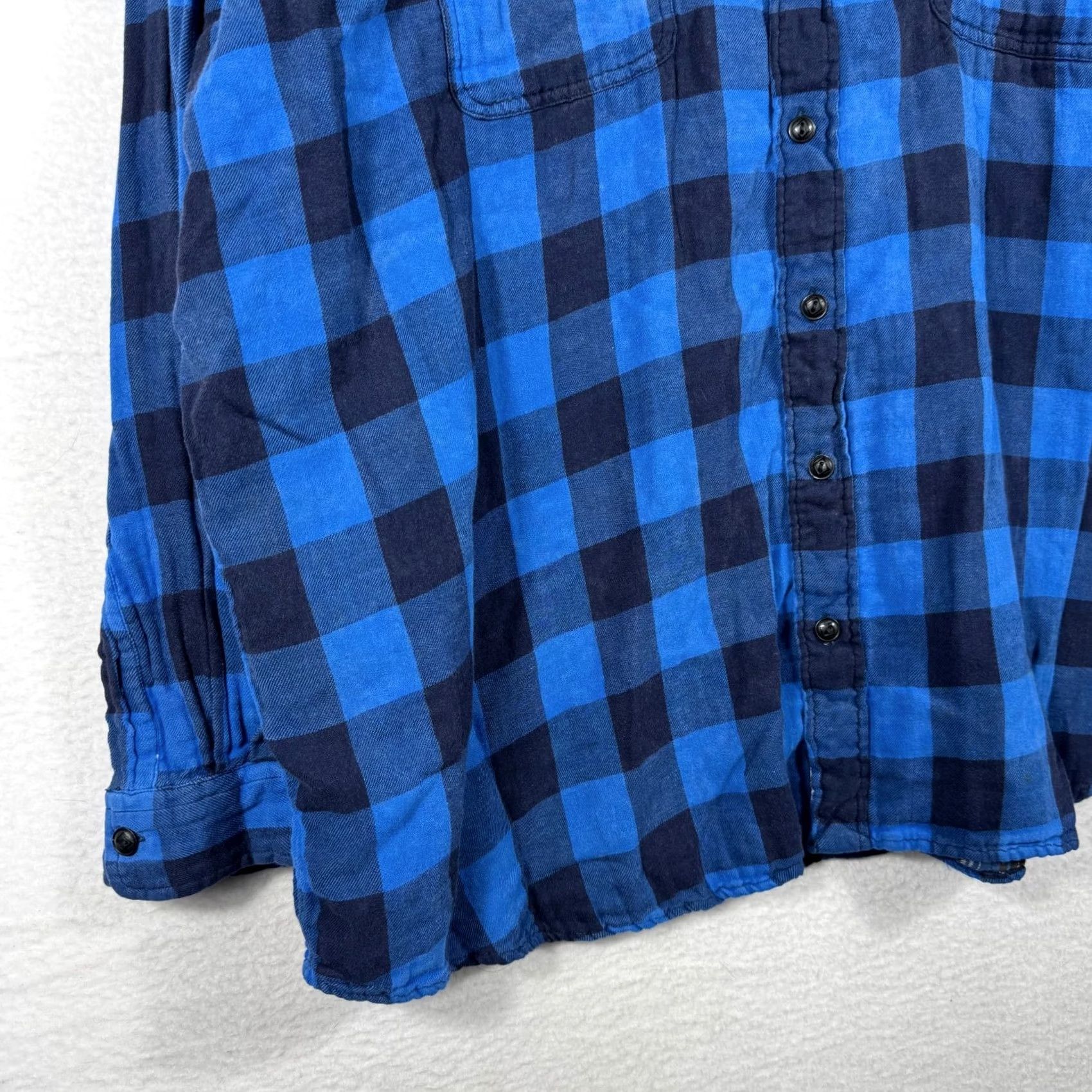 Vintage VINTAGE Polo Country Ralph Lauren Shirt Big 3X Blue Buffalo Plaid Flannel Lined Button-Up Mens Size US XXL / EU 58 / 5 - 3 Thumbnail