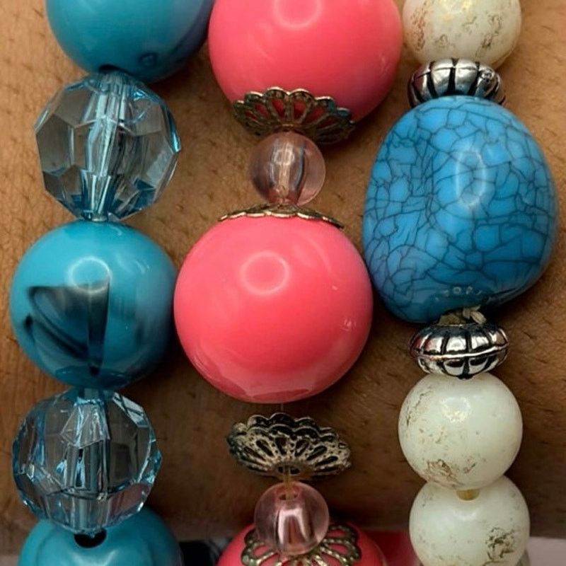 Other Blue & Pink Beaded Bracelet Bundle Size ONE SIZE - 2 Thumbnail