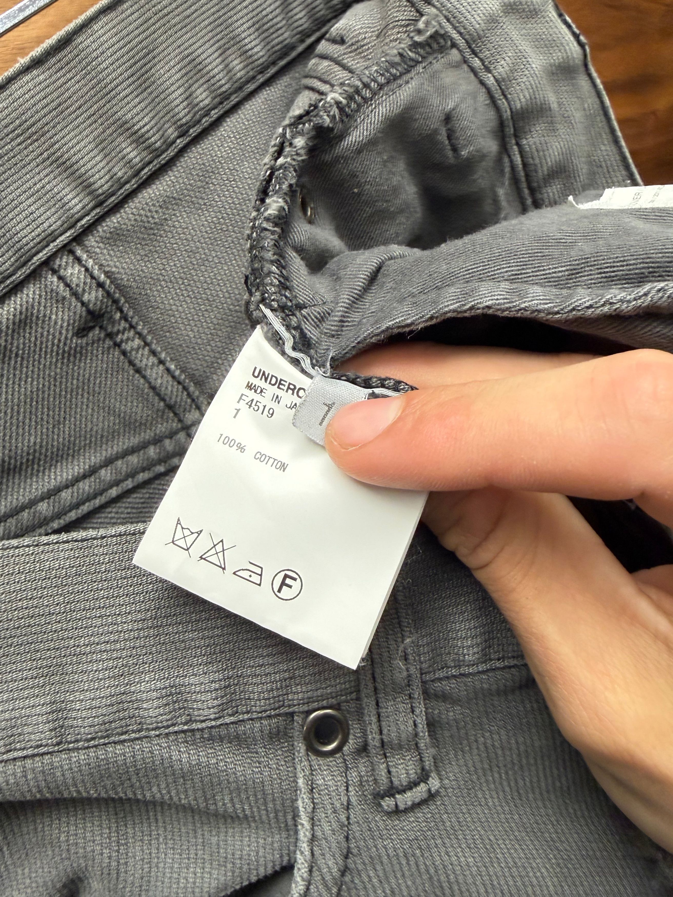 Undercover AW2010 Undercover ‘Reverse Running’ Darted Grey Skinny Jeans Size US 30 / EU 46 - 6 Thumbnail