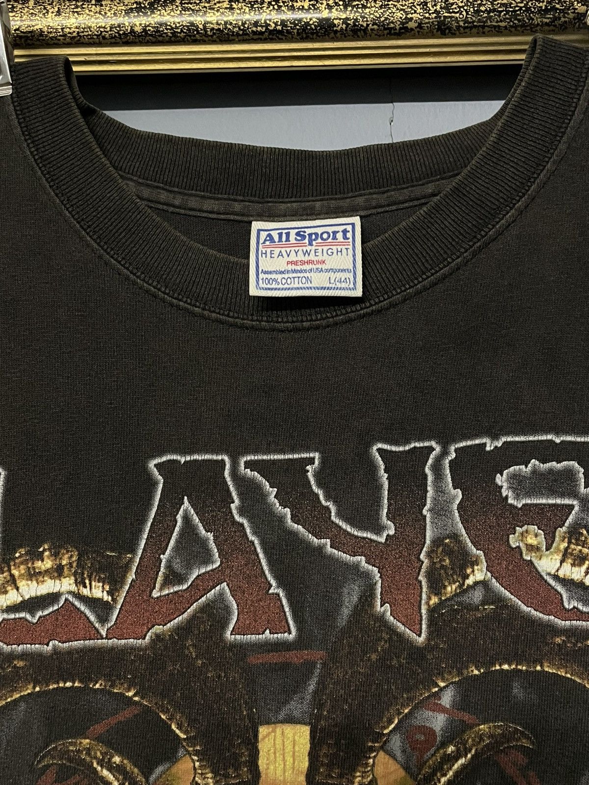 Band Tees Vintag 2000 Original Slayer Sunfaded Diabolus In Musica Tee Size US L / EU 52-54 / 3 - 13 Thumbnail