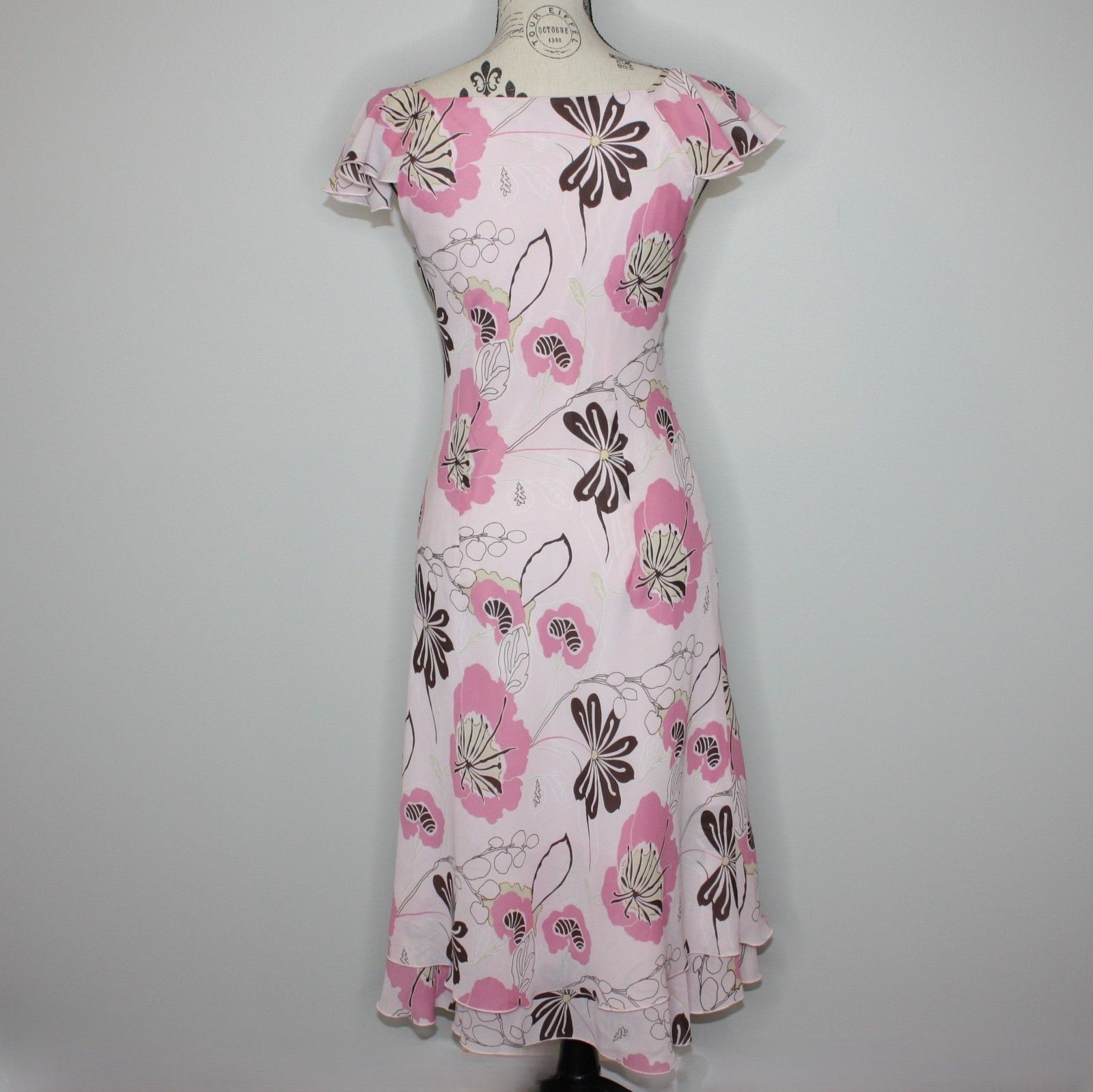 Other Cleo Women's Soft Pink Floral Dress in size US 4 Size S / US 4 / IT 40 - 8 Thumbnail