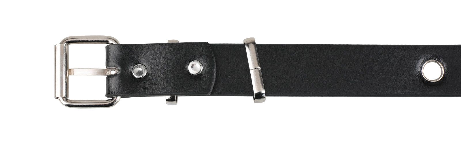Designer Crazy Vintage Belt Riveted Belts Menswear Accessories Size ONE SIZE - 2 Thumbnail