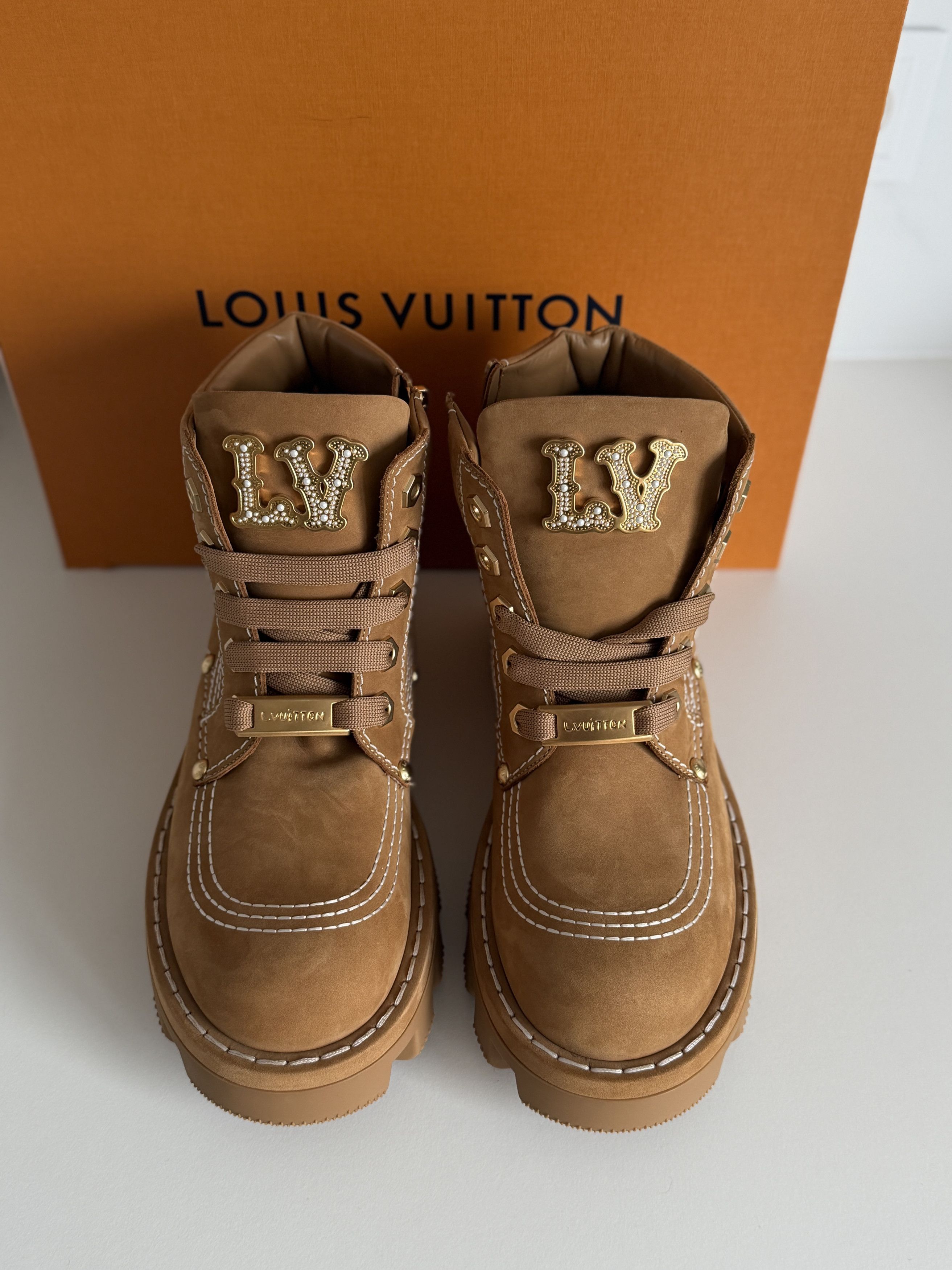 Louis Vuitton LV Checker Ankle Boot | size 8lv Size US 8 / EU 41 - 5 Thumbnail