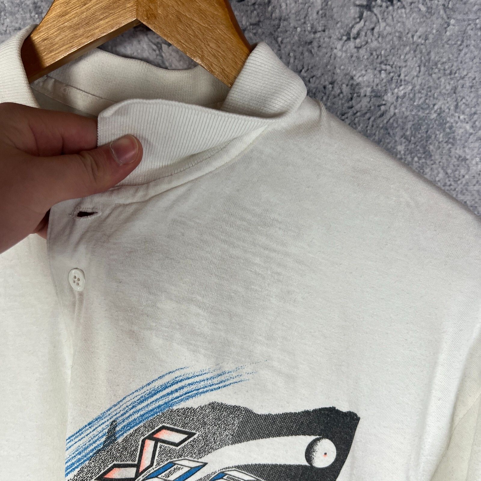 Adidas Adidas Vintage Polo Shirt Men's Size L White Short Sleeve ` Size US L / EU 52-54 / 3 - 6 Thumbnail