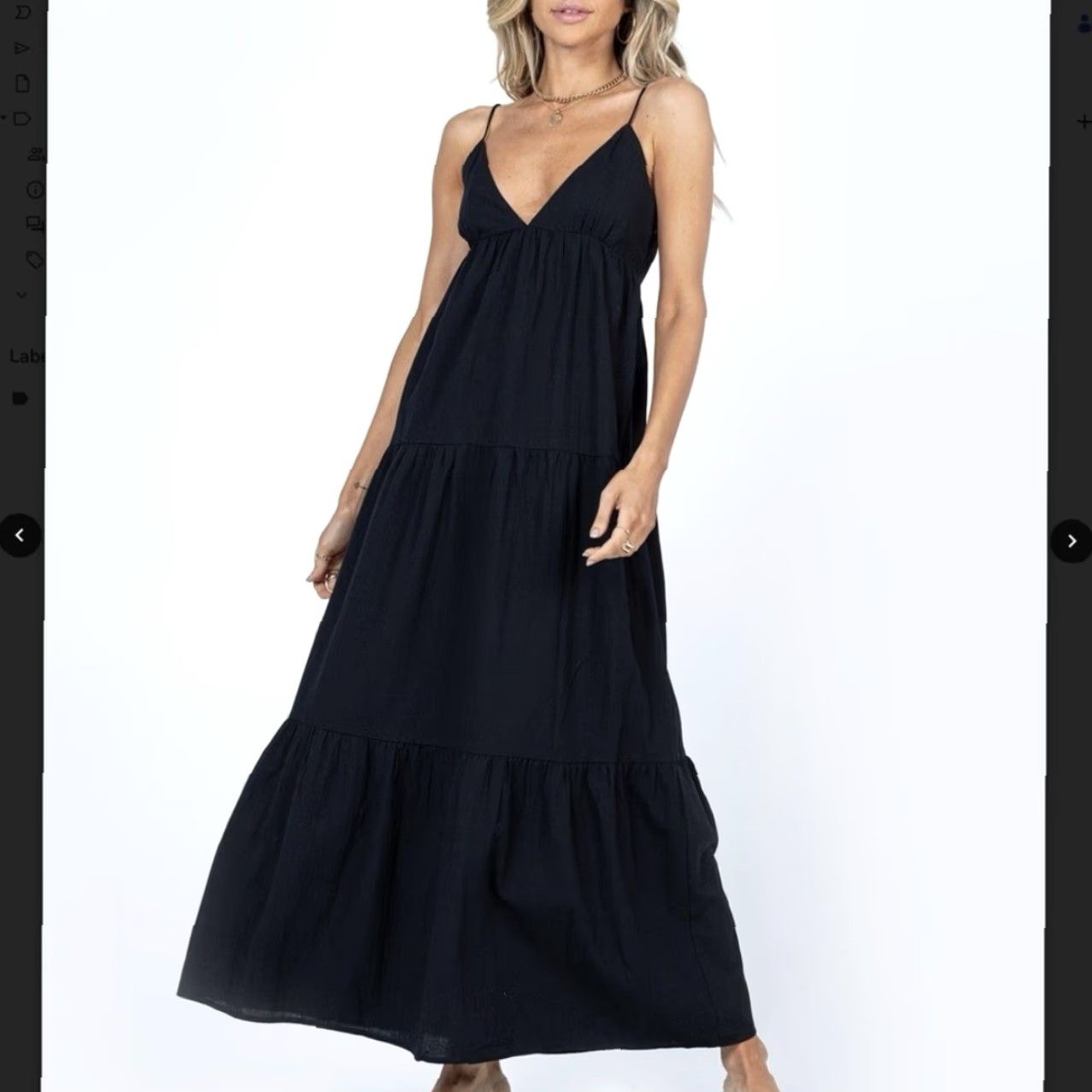 PRINCESS POLLY VINTAGE Princess Polly Chelsea Maxi Dress Black Tiered Dress 12 Womens Summer Party Bohemian Velvet? Size XL / US 12-14 / IT 48-50 - 7 Thumbnail