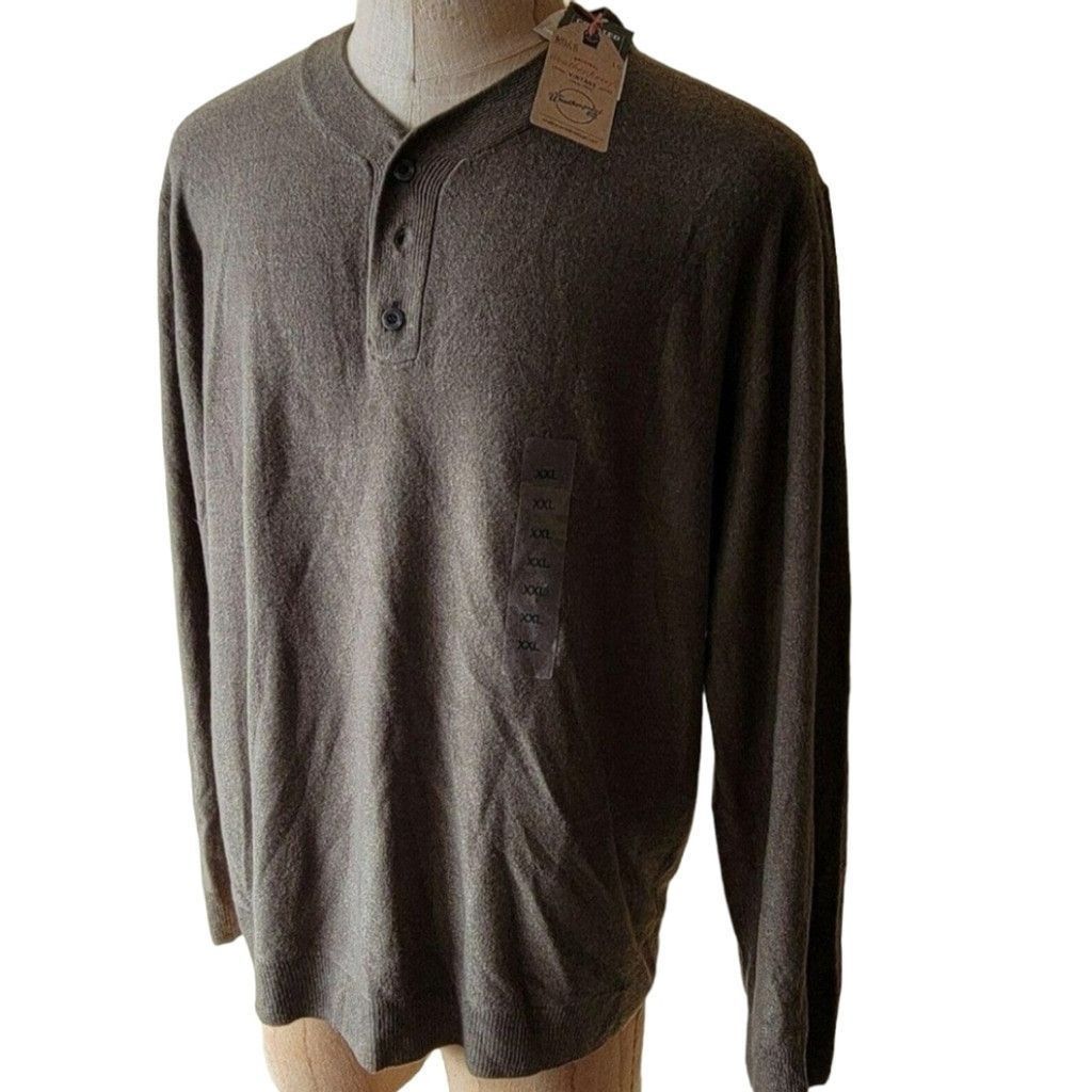 Weatherproof WEATHERPROOF Henley Sweater. Size XXL Size US XL / EU 56 / 4 - 1 Thumbnail