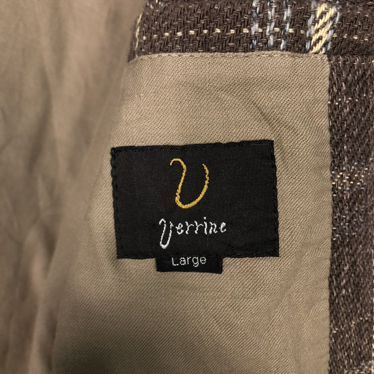 Japanese Brand 🔥VINTAGE CHORE JACKET WOOL ZIPPER VERRINE TARTAN DESIGN Size US L / EU 52-54 / 3 - 20 Thumbnail