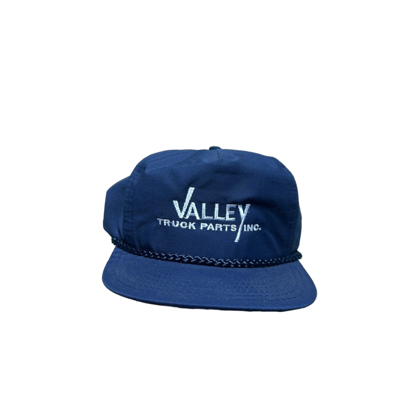 Vintage VINTAGE SnapBack Hat Cap Valley Truck Parts Inc Michigan Blue Embroidered Adjustable Blue Men Snapback Hats Mens Size ONE SIZE - 1 Thumbnail