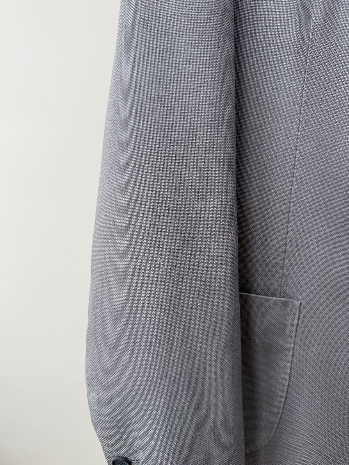 Lardini Vintage Lardini Men’s Grey Textured Blazer Jacket Size 50R - 4 Thumbnail