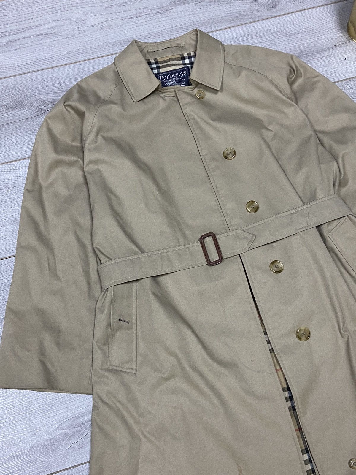 Burberry Burberry vintage trench jacket beige nova check sand Size US L / EU 52-54 / 3 - 7 Thumbnail