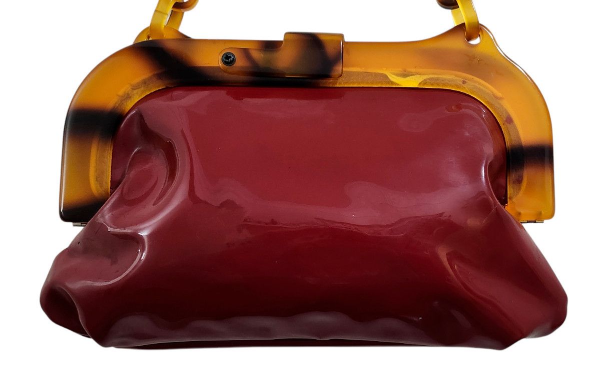 Free People FREE PEOPLE RED PATENT LEATHER BAG Size ONE SIZE - 2 Thumbnail