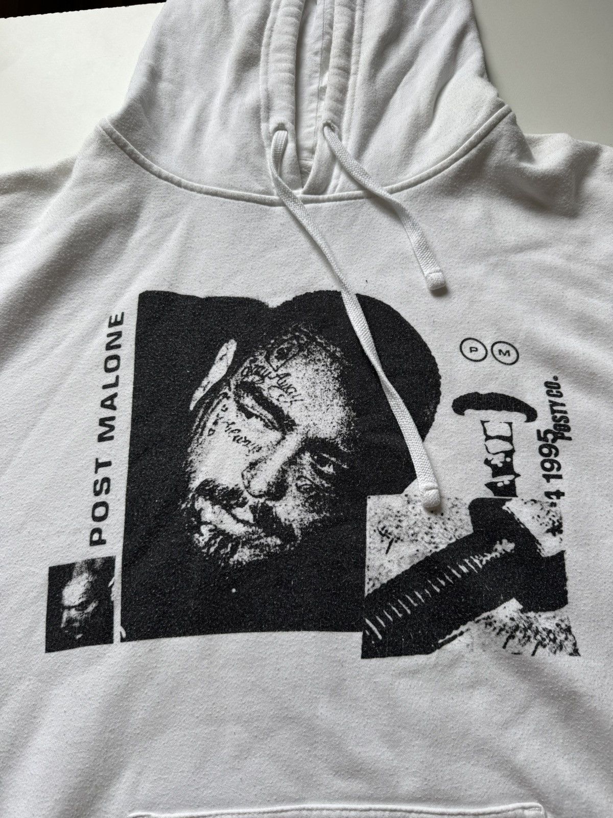 POST&CO Post Malone Posty&Co White Hoodie Merch Rock Rap Hip-hop Size US L / EU 52-54 / 3 - 15 Thumbnail