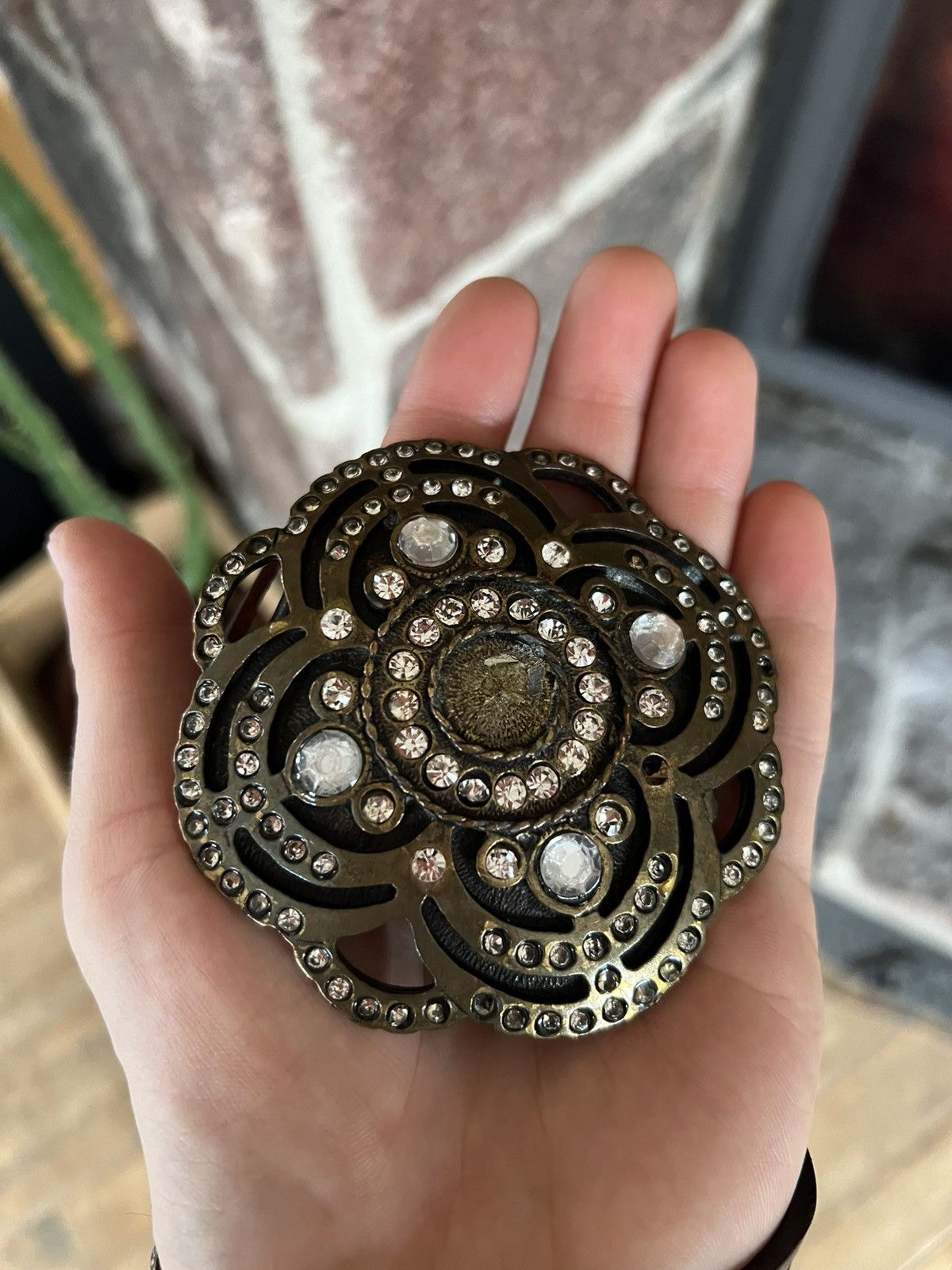 Leather × Vintage Leather belt 99cm, S, Size ONE SIZE - 2 Thumbnail