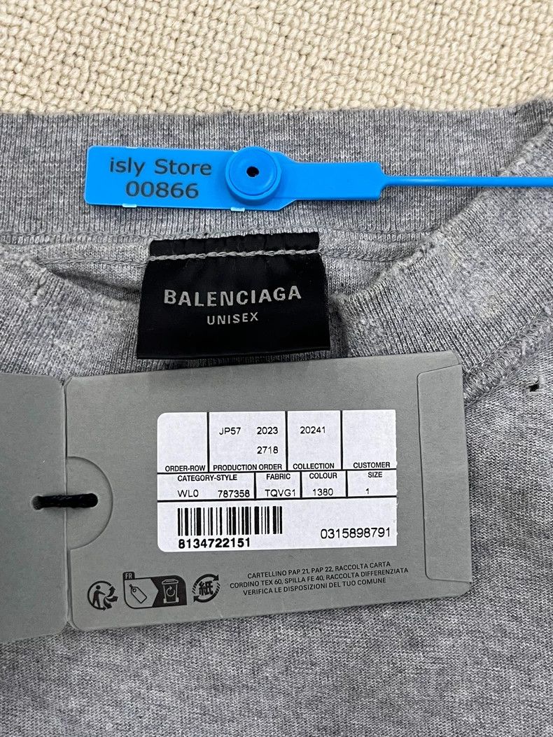 Balenciaga Balenciaga Ai Short Sleeve Tee Size US S / EU 44-46 / 1 - 3 Thumbnail