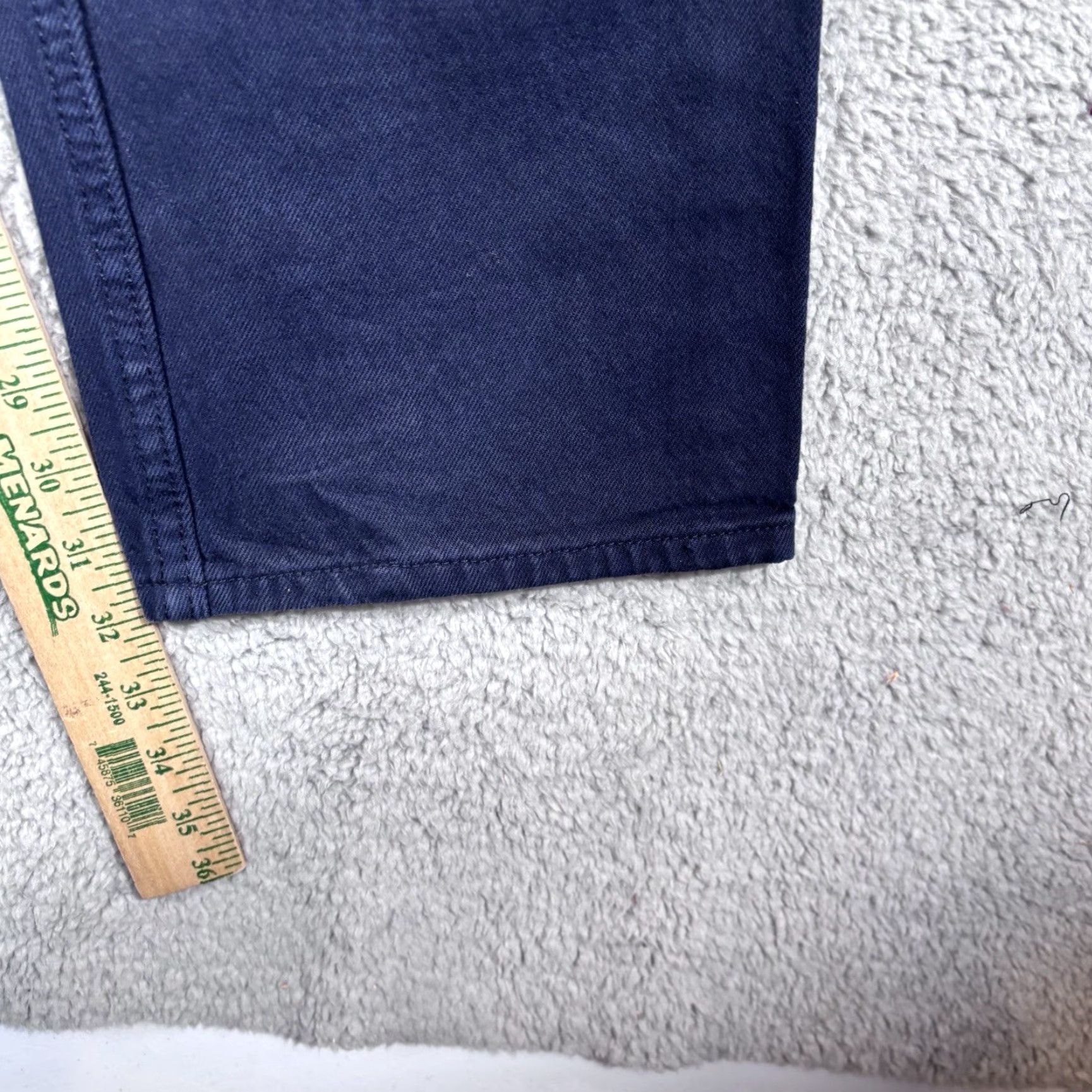 Levi's VINTAGE Levi's 505 Jeans Men's 34x32 Solid Dark Blue Regular Fit 90s USA Made Jeans Men 80s 90s Grunge Hip Hop Rock Southwestern Retro USA Size US 34 / EU 50 - 5 Thumbnail