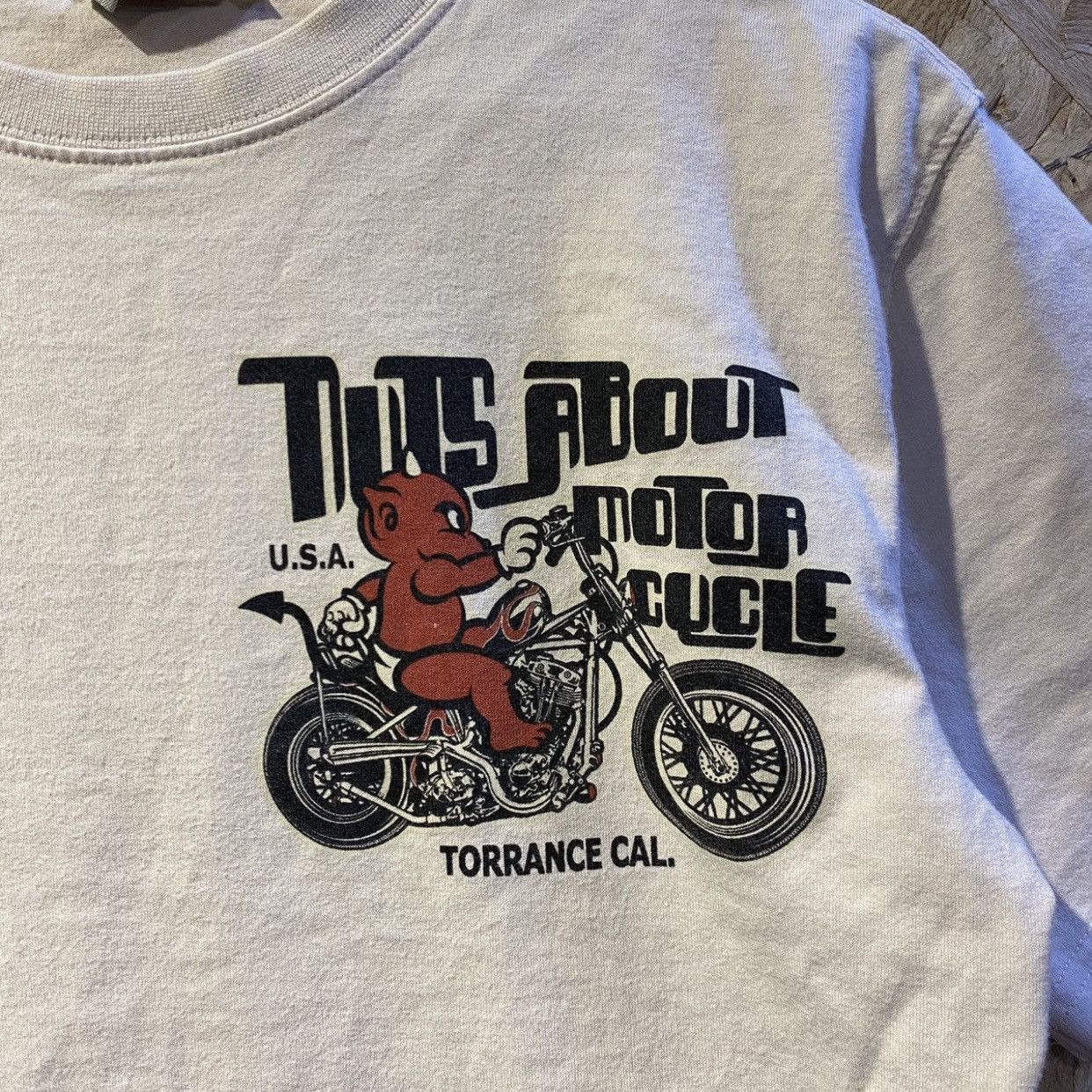 Japanese Brand × Tedman Ted company Nots About Motorcycle lucky red devil y2k tee Size US S / EU 44-46 / 1 - 3 Thumbnail