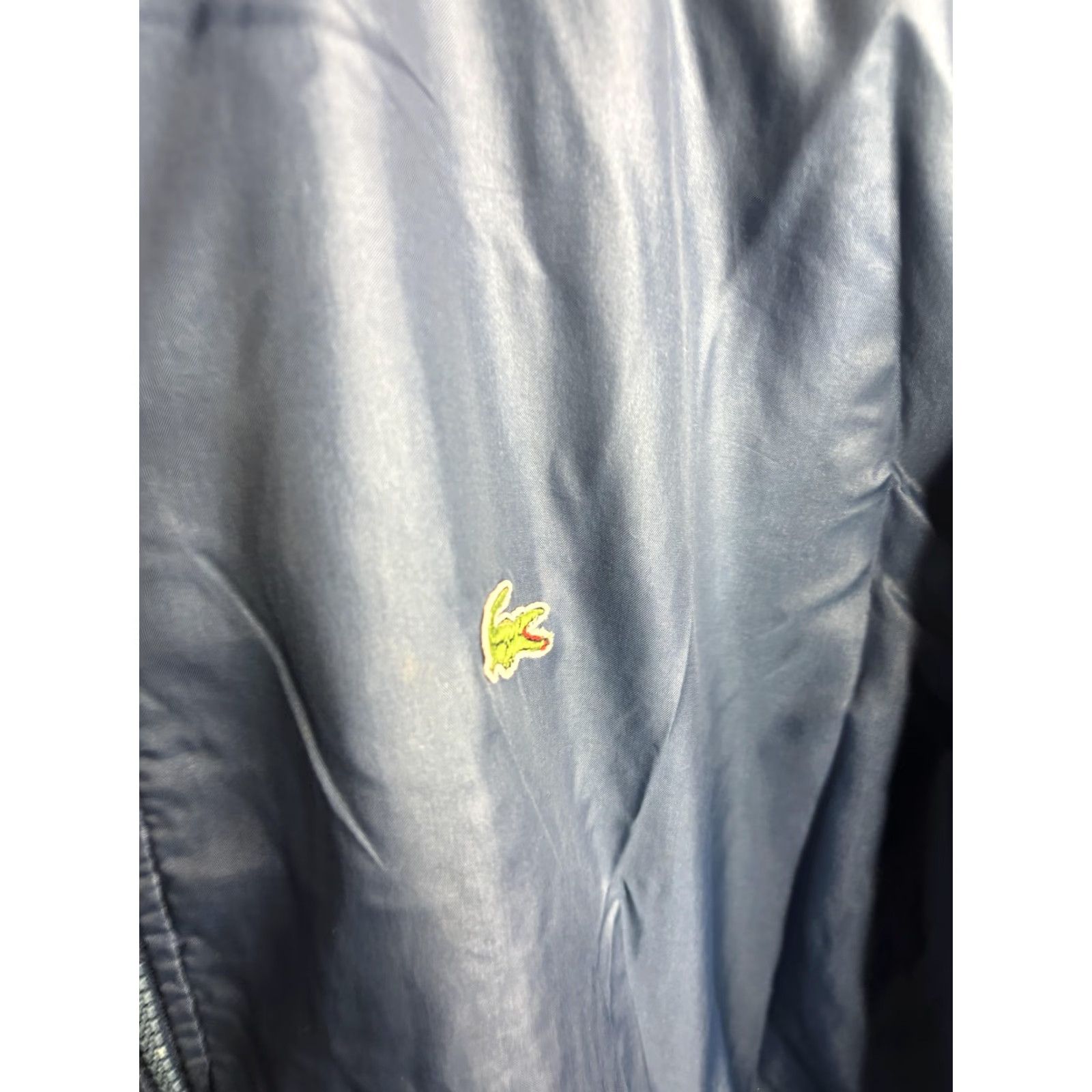 Lacoste Lacoste Jacket XL Blue Nylon Full Zip Windbreaker Mens with Logo Casual Windbreaker Size US XL / EU 56 / 4 - 2 Thumbnail