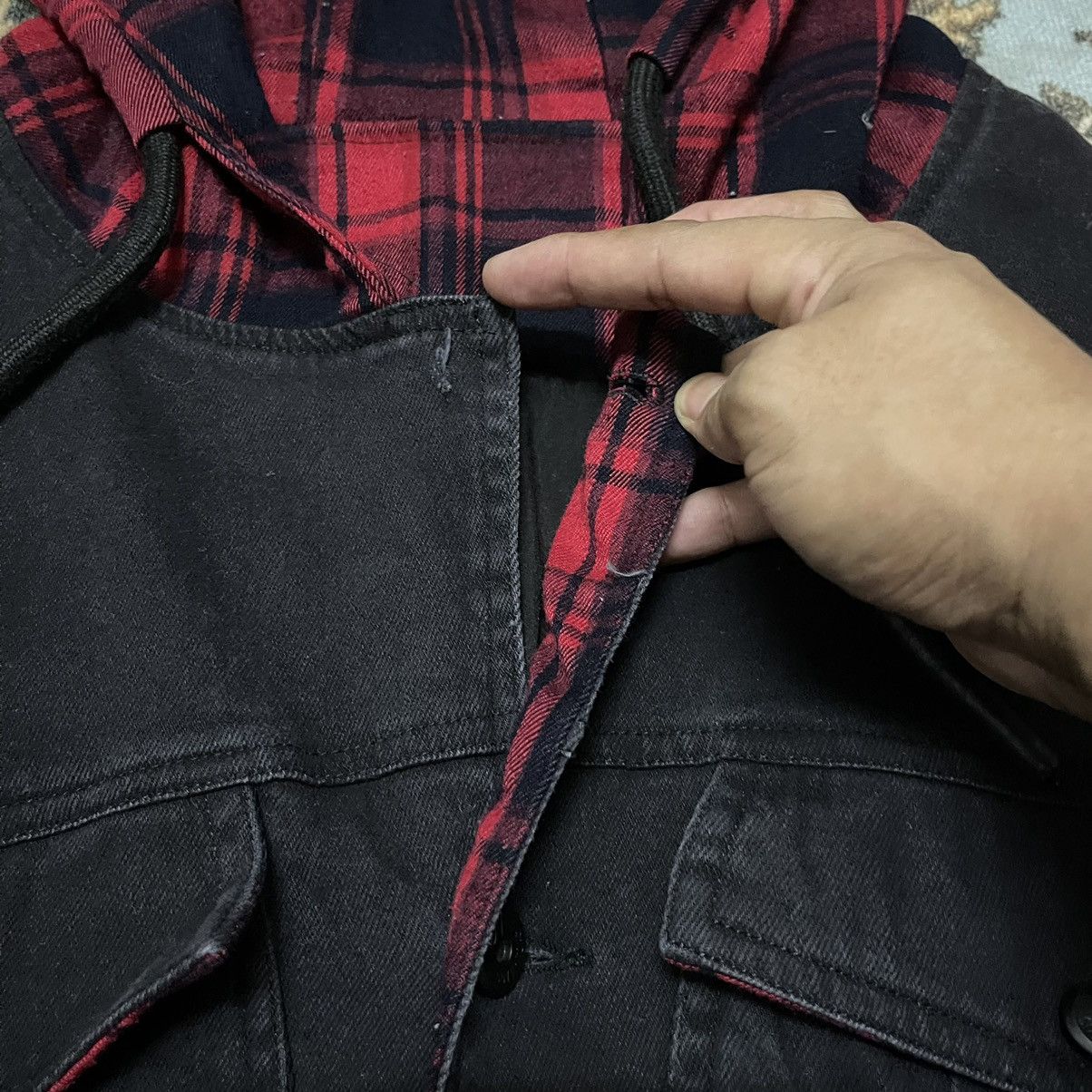 Japanese Brand Vintage Blue Deep Qyozn Jeans Jacket Size US M / EU 48-50 / 2 - 5 Thumbnail