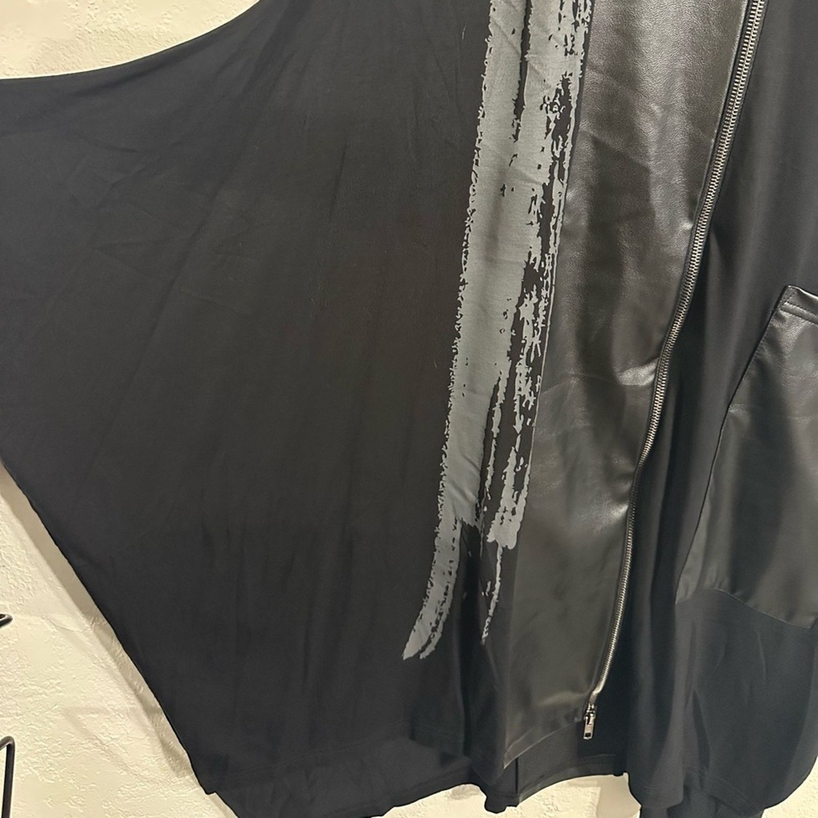 Other NÖR Denmark Abstract Faux Leather Panel Jersey Dress RARE Size XS / US 0-2 / IT 36-38 - 10 Thumbnail