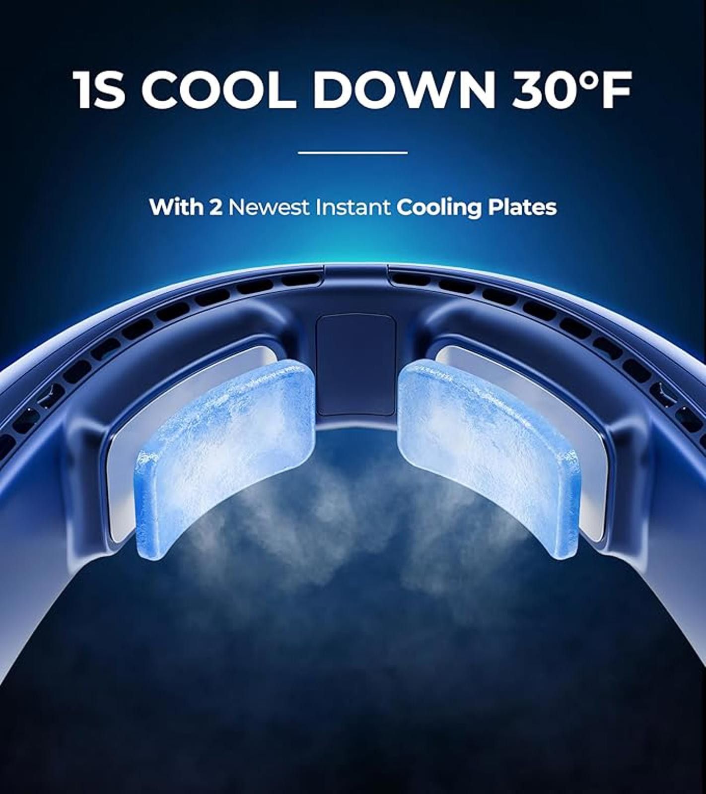 Other EGOPP WT-F63 Cooling Neck Fan, White, Bladeless Dual Turbo, Size ONE SIZE - 4 Thumbnail