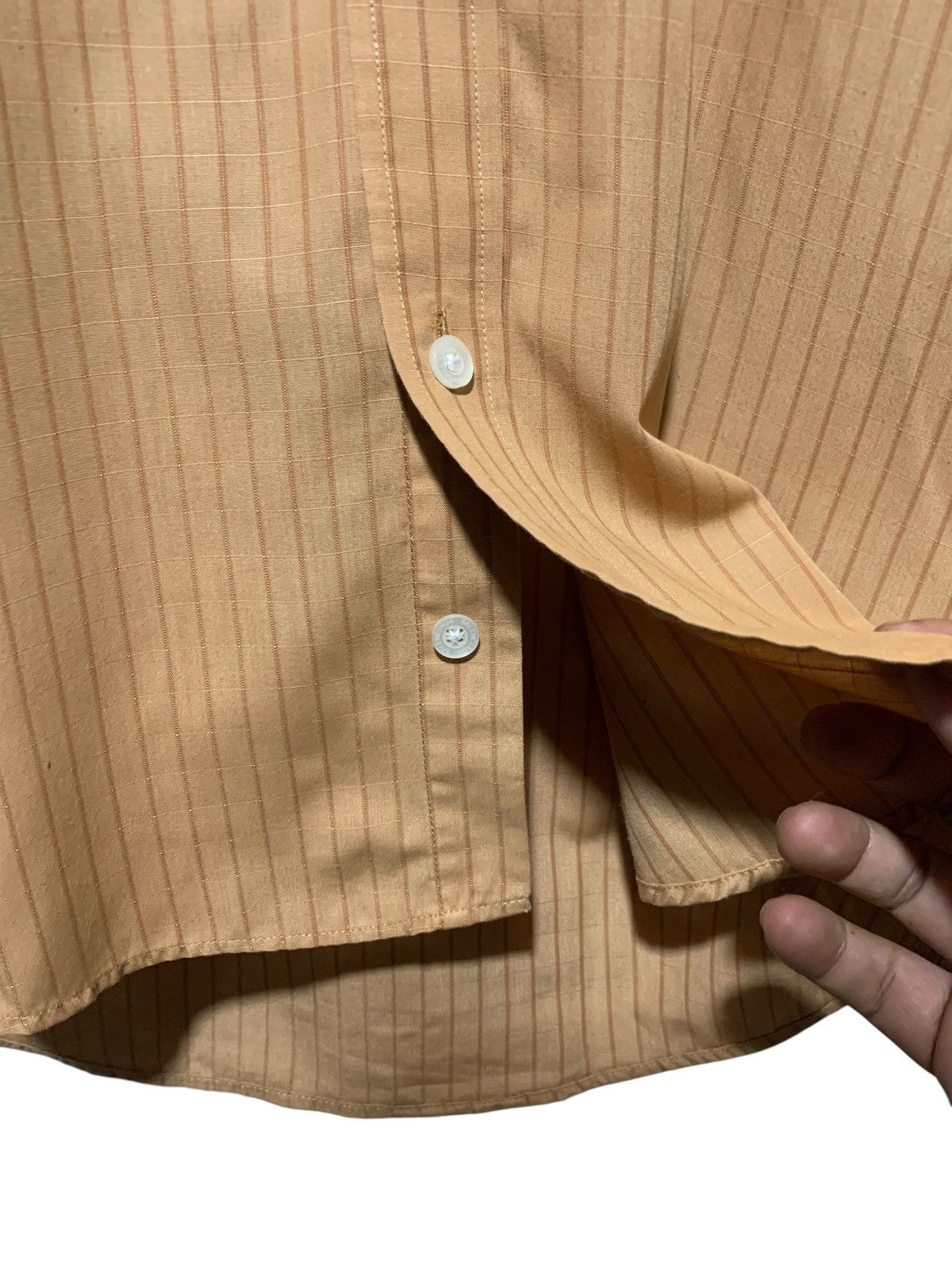 Balenciaga Vintage Balenciaga stripe textured BB longsleeve shirt Size US L / EU 52-54 / 3 - 7 Thumbnail